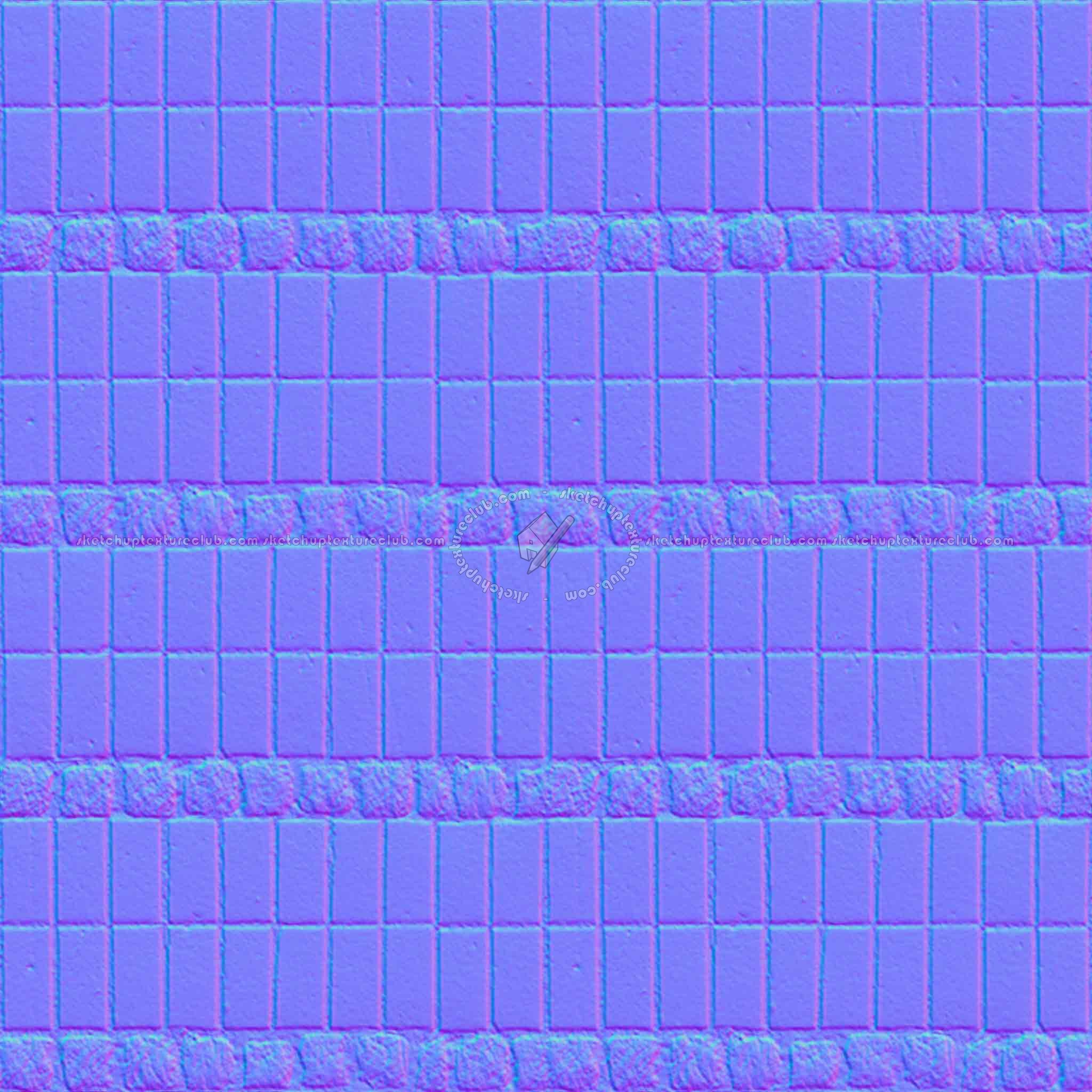 Textures   -   ARCHITECTURE   -   PAVING OUTDOOR   -   Concrete   -   Blocks regular  - Paving outdoor concrete regular block texture seamless 05668 - Normal