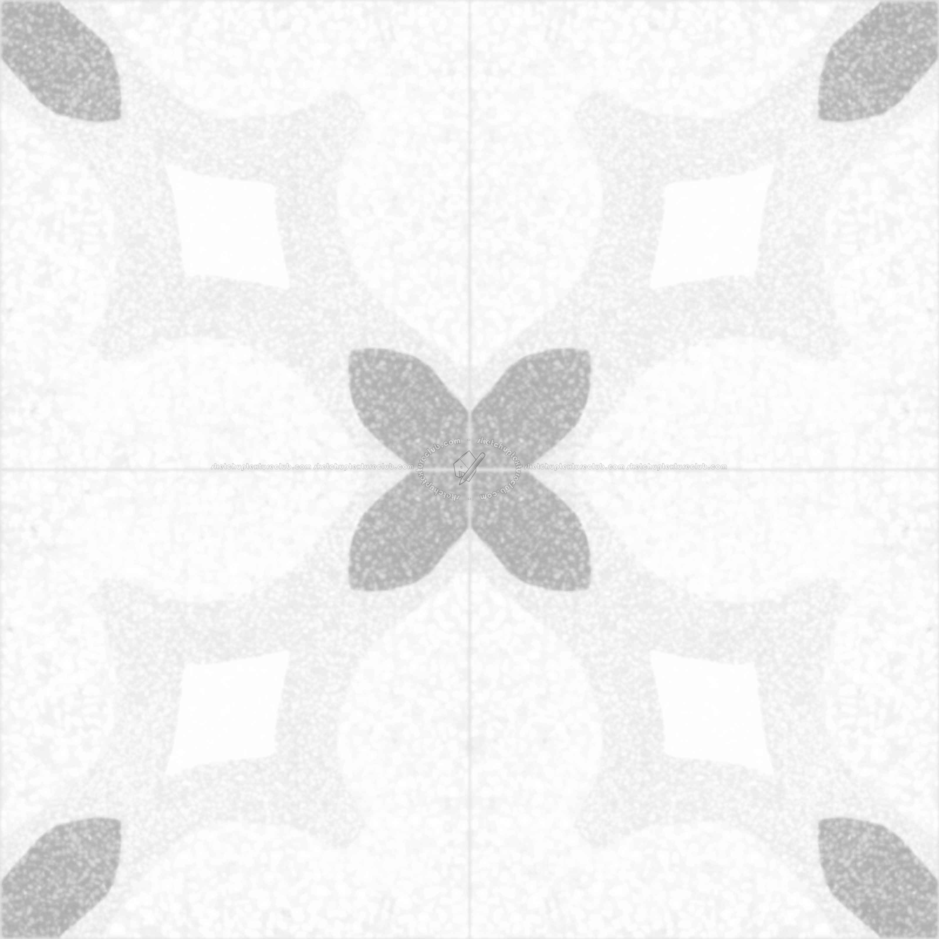 Textures   -   ARCHITECTURE   -   TILES INTERIOR   -   Terrazzo  - terrazzo cementine tiles pbr texture seamless 22103 - Ambient occlusion