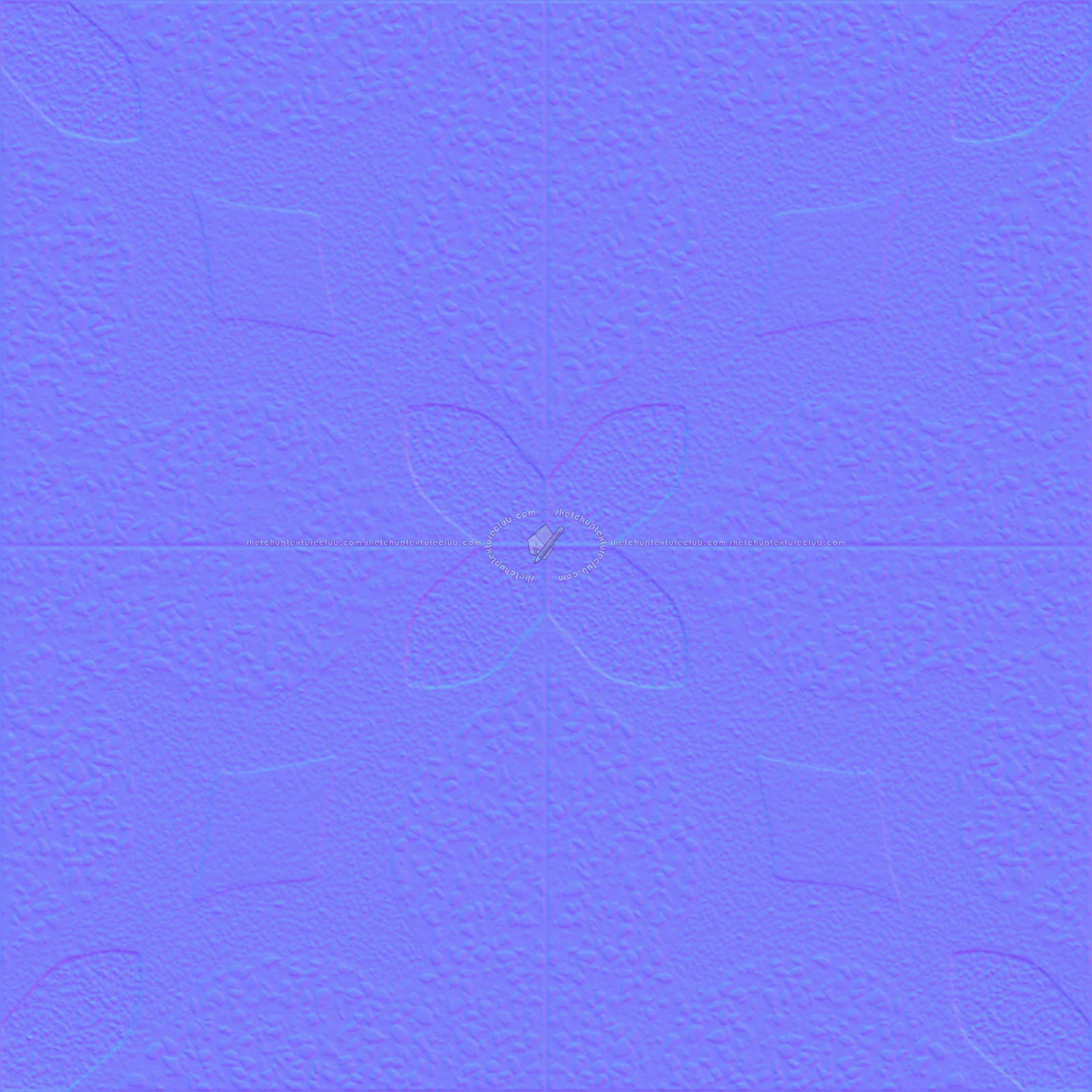 Textures   -   ARCHITECTURE   -   TILES INTERIOR   -   Terrazzo  - terrazzo cementine tiles pbr texture seamless 22103 - Normal