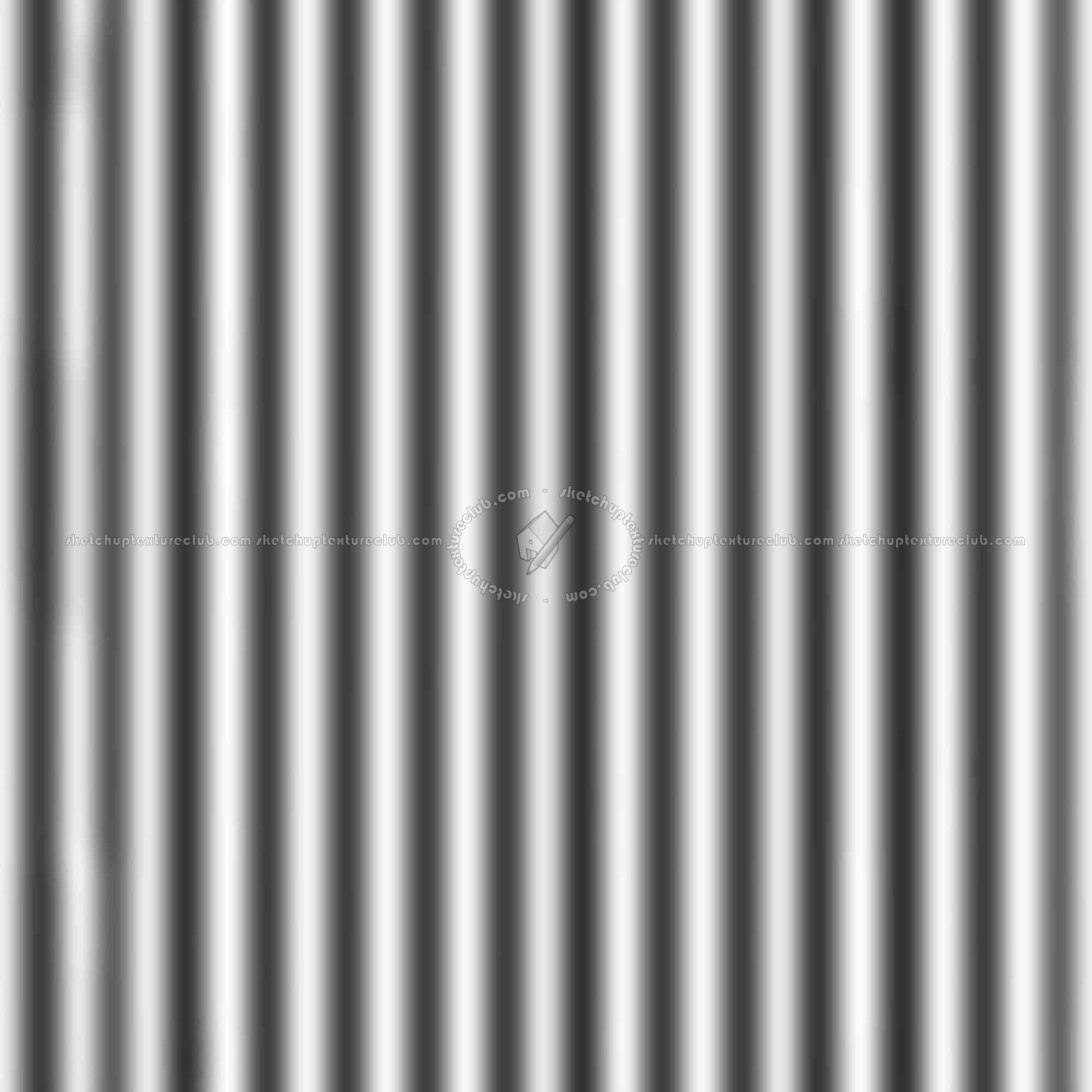 Textures   -   MATERIALS   -   METALS   -   Corrugated  - Dirty corrugated metal texture seamless 09961 - Displacement