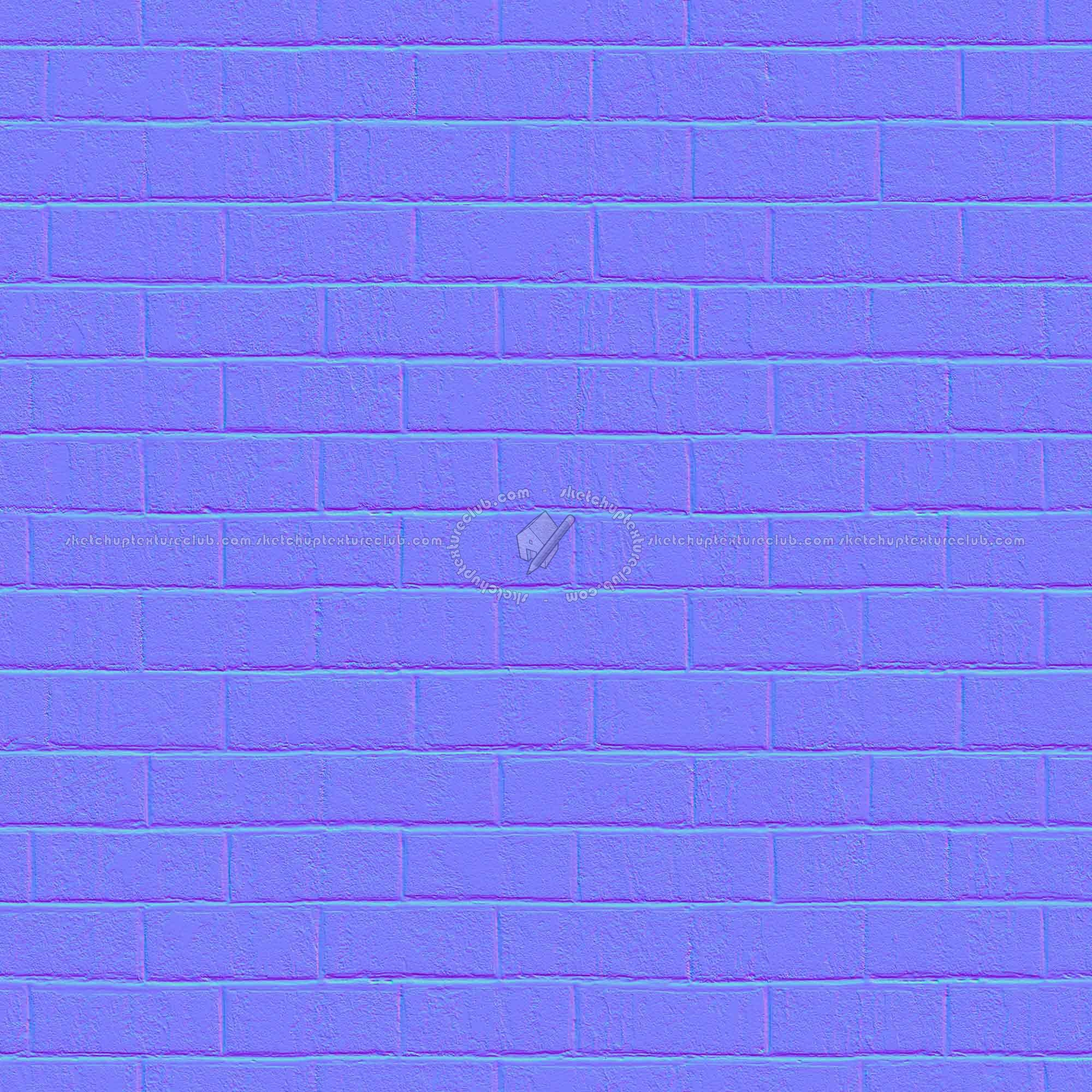 Textures   -   ARCHITECTURE   -   BRICKS   -   White Bricks  - Dirty white bricks PBR texture seamless 22071 - Normal