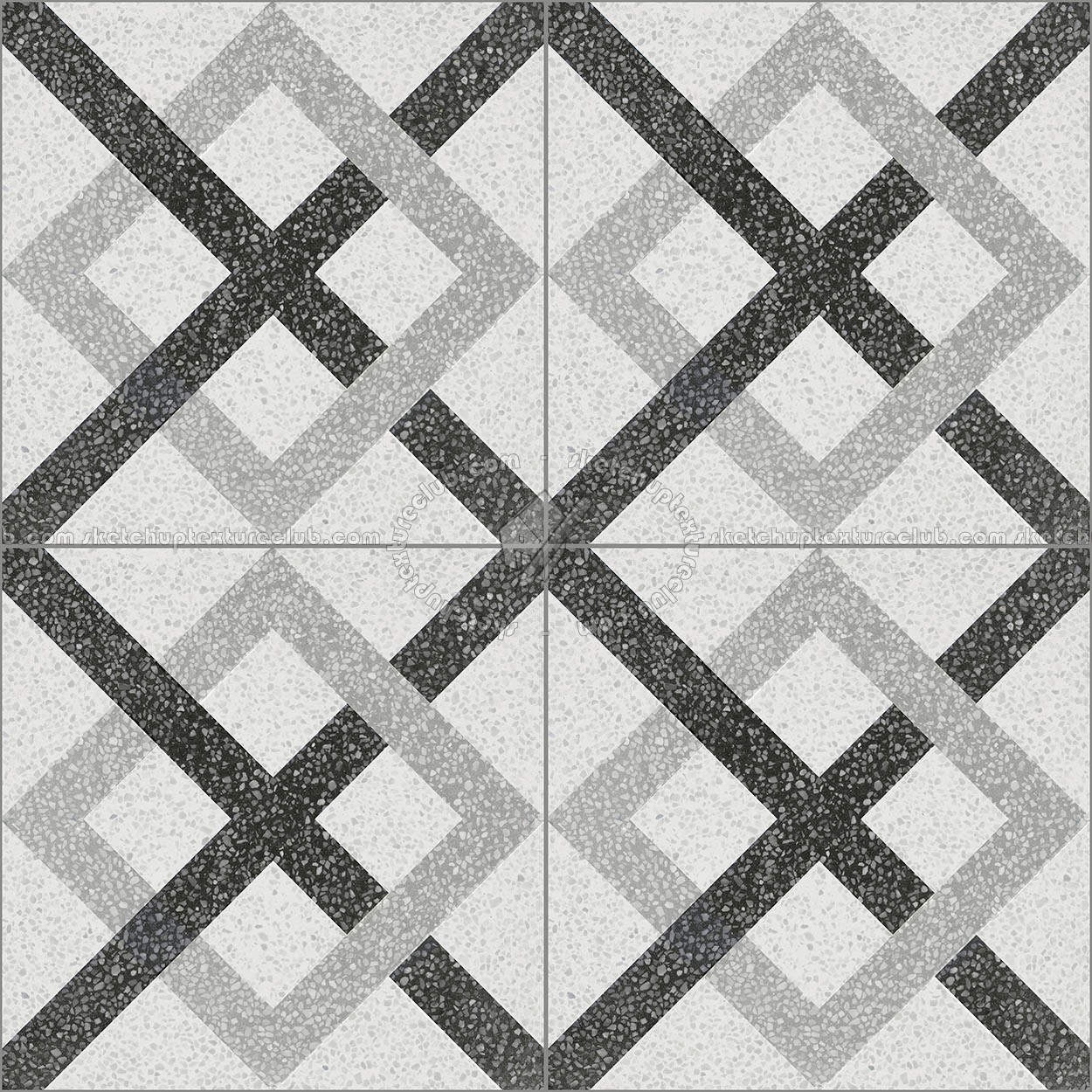 Textures   -   ARCHITECTURE   -   TILES INTERIOR   -   Terrazzo  - terrazzo floor cementine style pbr texture seamless 22165 (seamless)