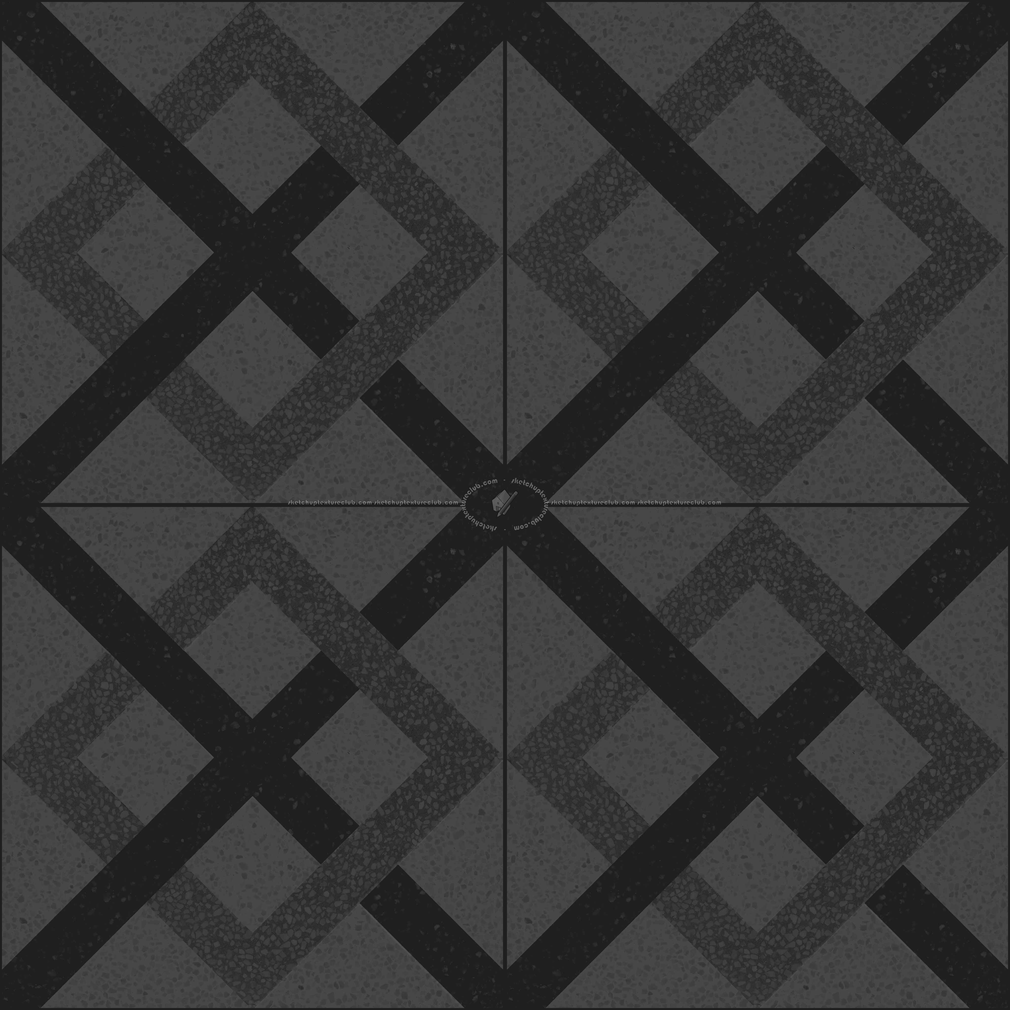 Textures   -   ARCHITECTURE   -   TILES INTERIOR   -   Terrazzo  - terrazzo floor cementine style pbr texture seamless 22165 - Specular