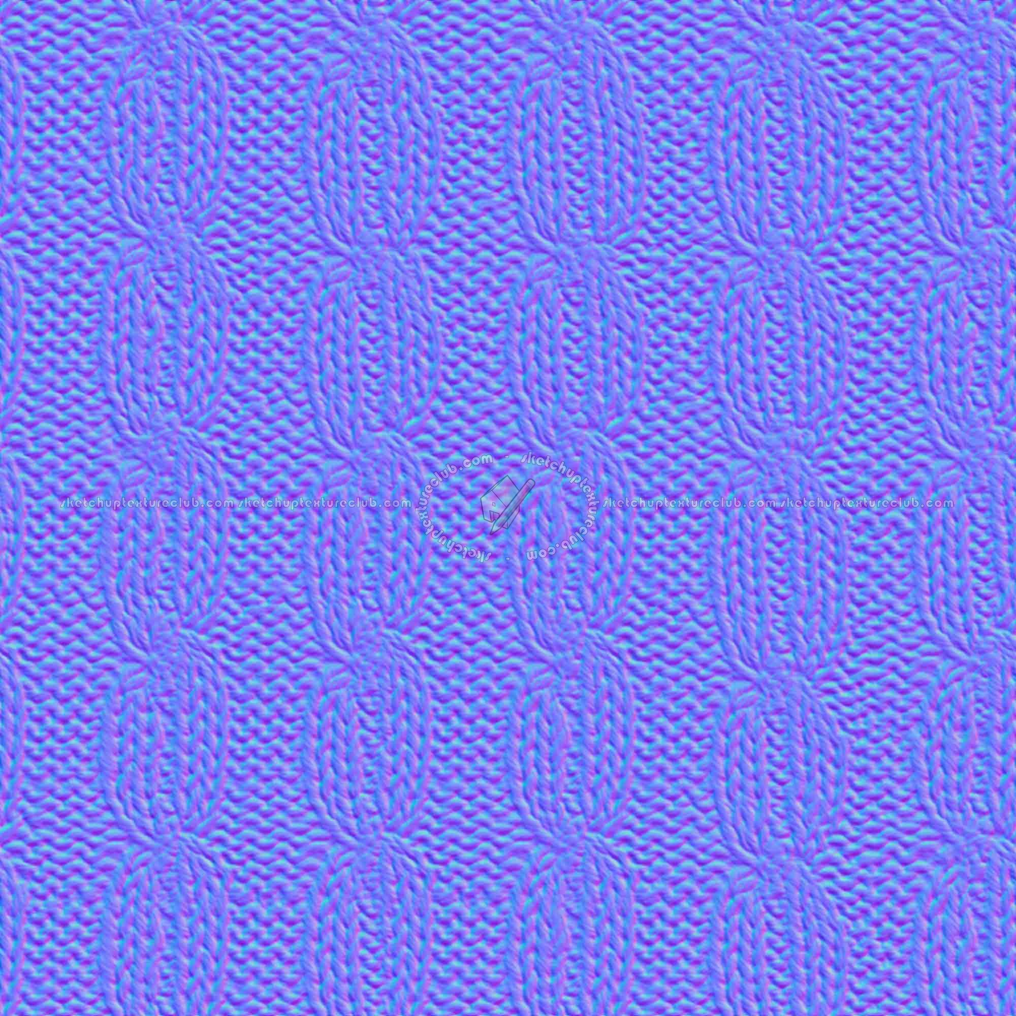 Textures   -   MATERIALS   -   FABRICS   -   Jersey  - Wool knitted texture seamless 19473 - Normal