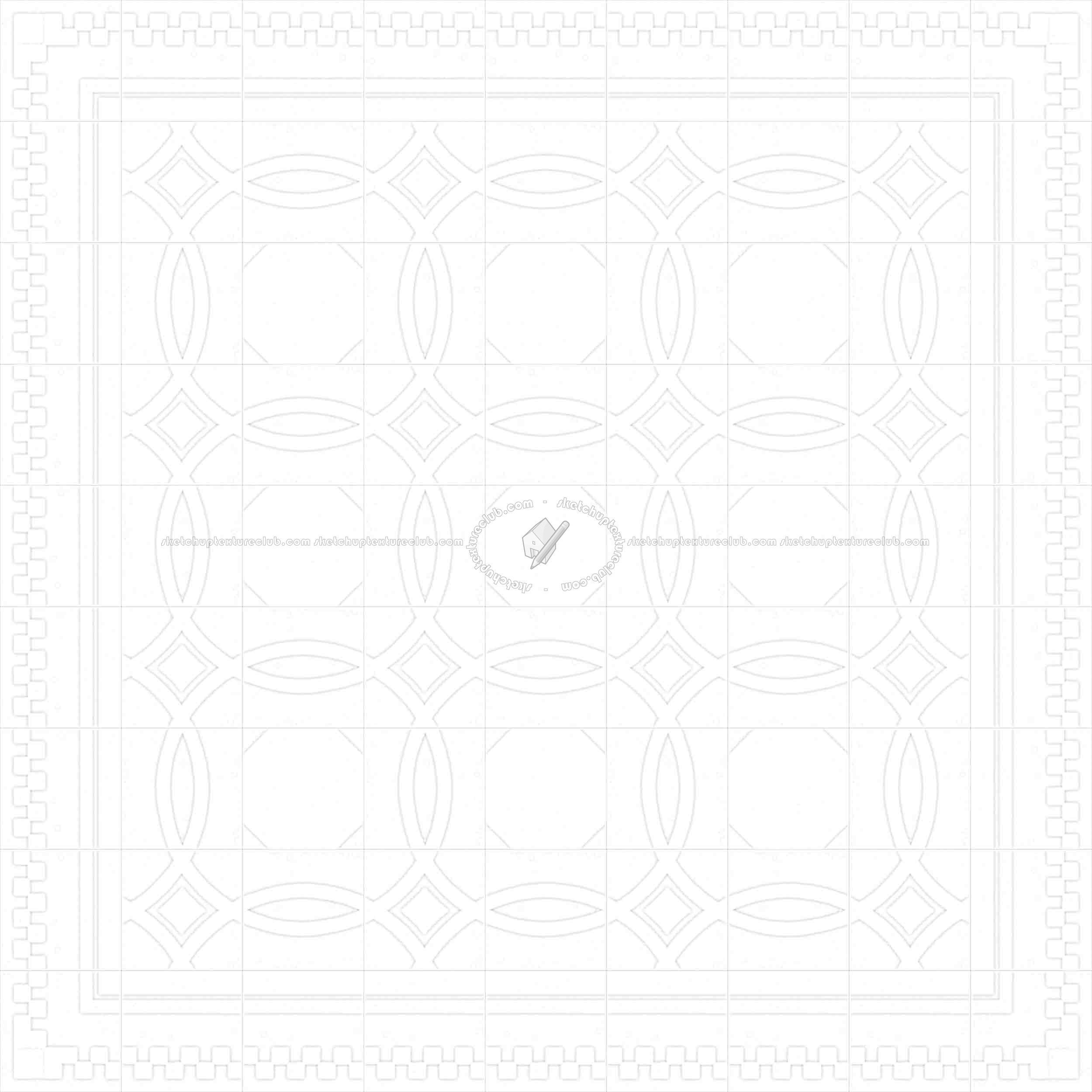 Textures   -   ARCHITECTURE   -   TILES INTERIOR   -   Cement - Encaustic   -   Cement  - Cement concrete tile texture seamless 13359 - Ambient occlusion