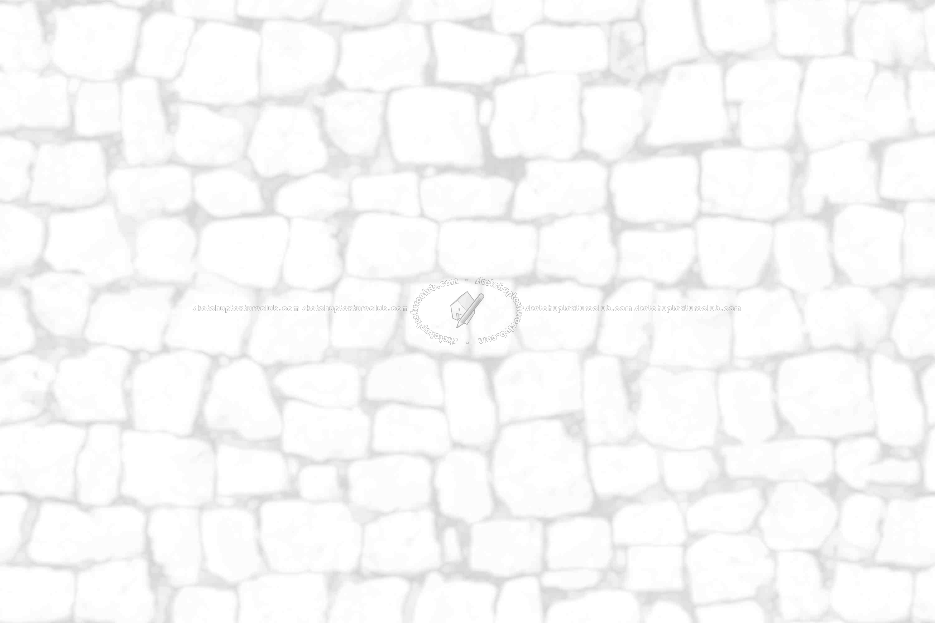 Textures   -   ARCHITECTURE   -   ROADS   -   Paving streets   -   Damaged cobble  - Damaged cobblestone texture seamless 21235 - Ambient occlusion