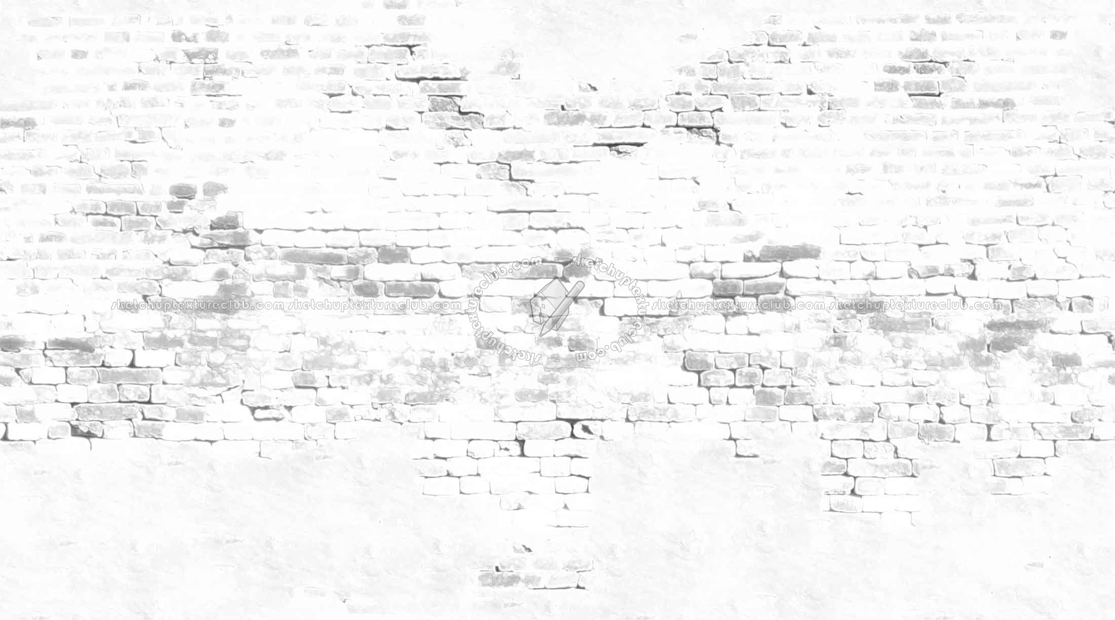 Textures   -   ARCHITECTURE   -   BRICKS   -   Damaged bricks  - Old damaged bricks texture seamless 18108 - Ambient occlusion
