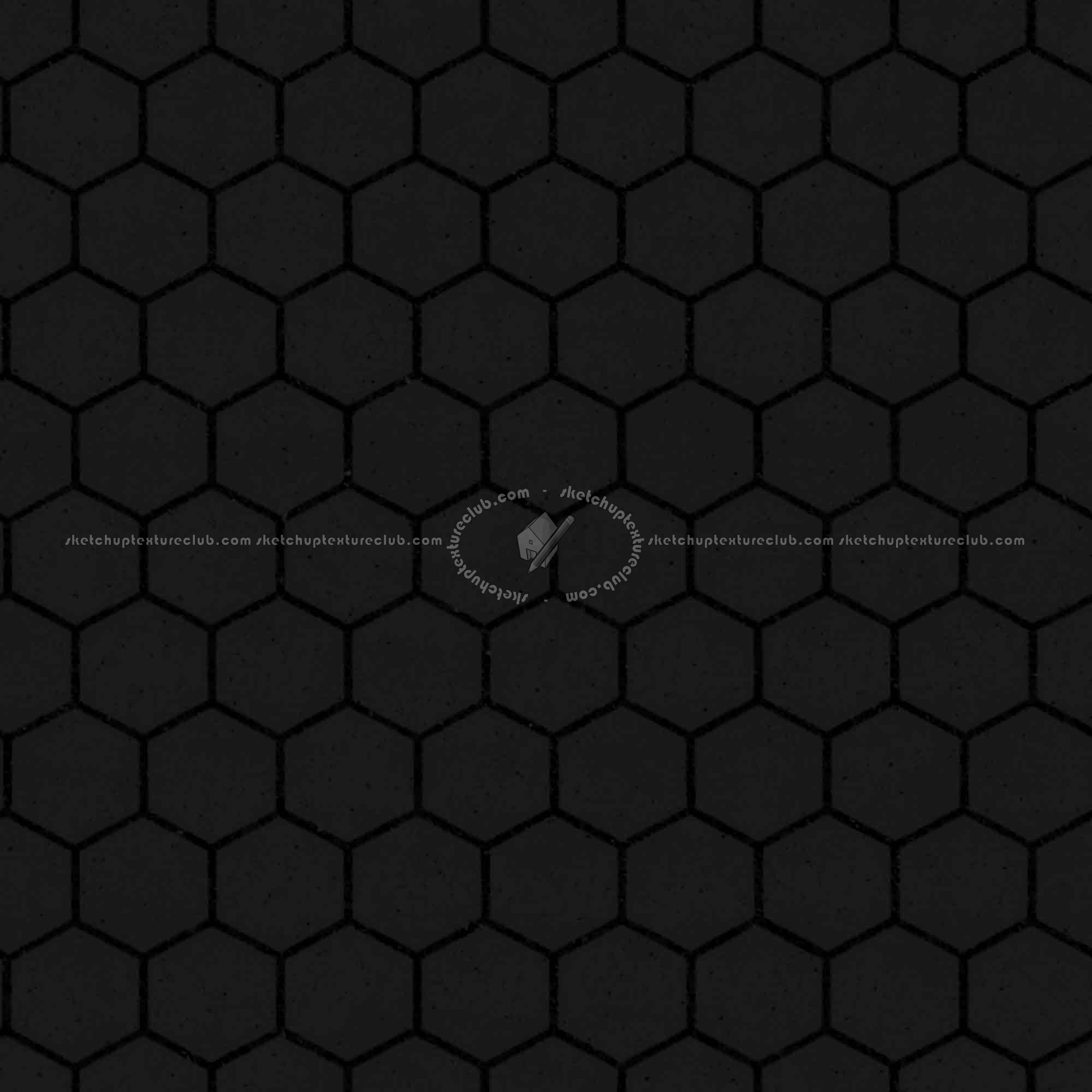 Textures   -   ARCHITECTURE   -   PAVING OUTDOOR   -   Hexagonal  - Terracotta paving outdoor hexagonal texture seamless 06026 - Specular