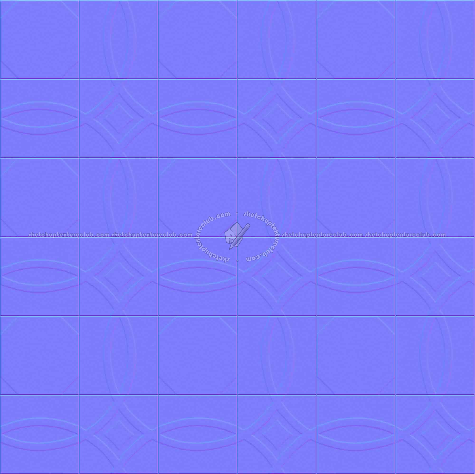 Textures   -   ARCHITECTURE   -   TILES INTERIOR   -   Cement - Encaustic   -   Cement  - Cement concrete tile texture seamless 13360 - Normal