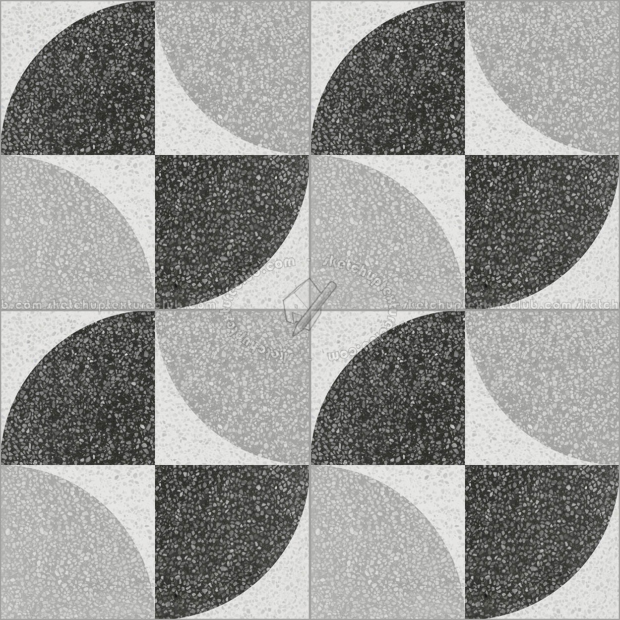 Textures   -   ARCHITECTURE   -   TILES INTERIOR   -   Terrazzo  - terrazzo floor cementine style pbr texture seamless 22167 (seamless)