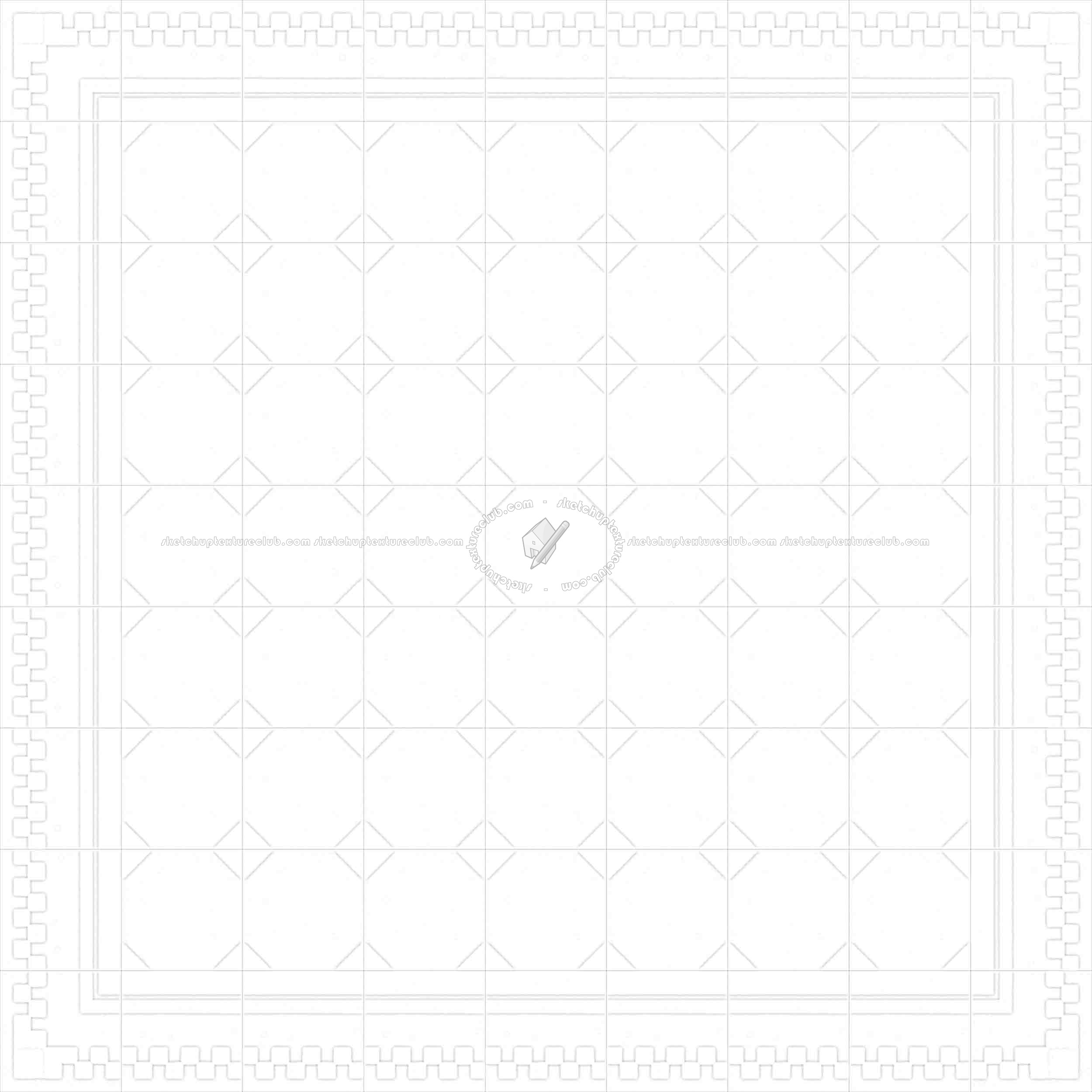 Textures   -   ARCHITECTURE   -   TILES INTERIOR   -   Cement - Encaustic   -   Cement  - Cement concrete tile texture seamless 13361 - Ambient occlusion