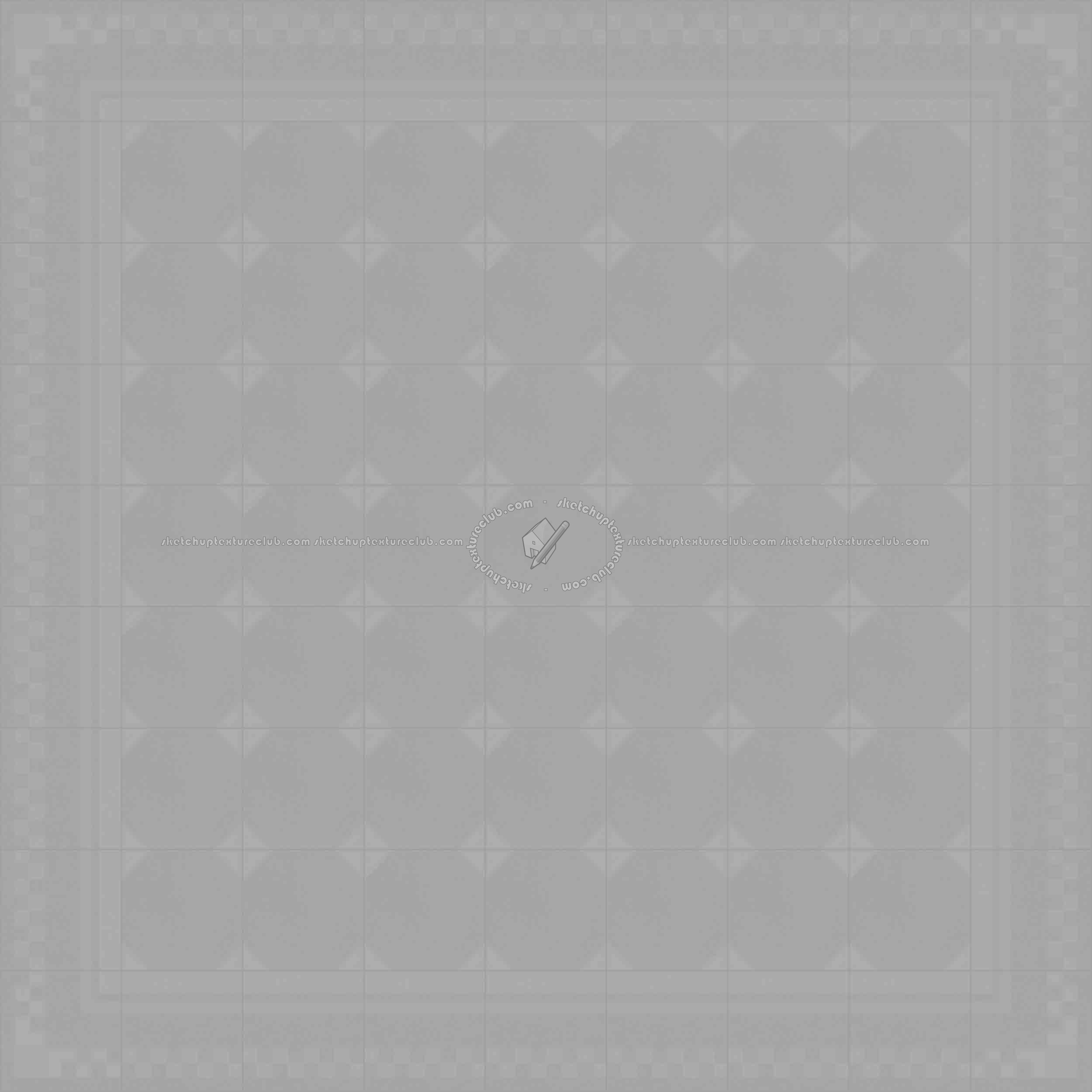 Textures   -   ARCHITECTURE   -   TILES INTERIOR   -   Cement - Encaustic   -   Cement  - Cement concrete tile texture seamless 13361 - Displacement