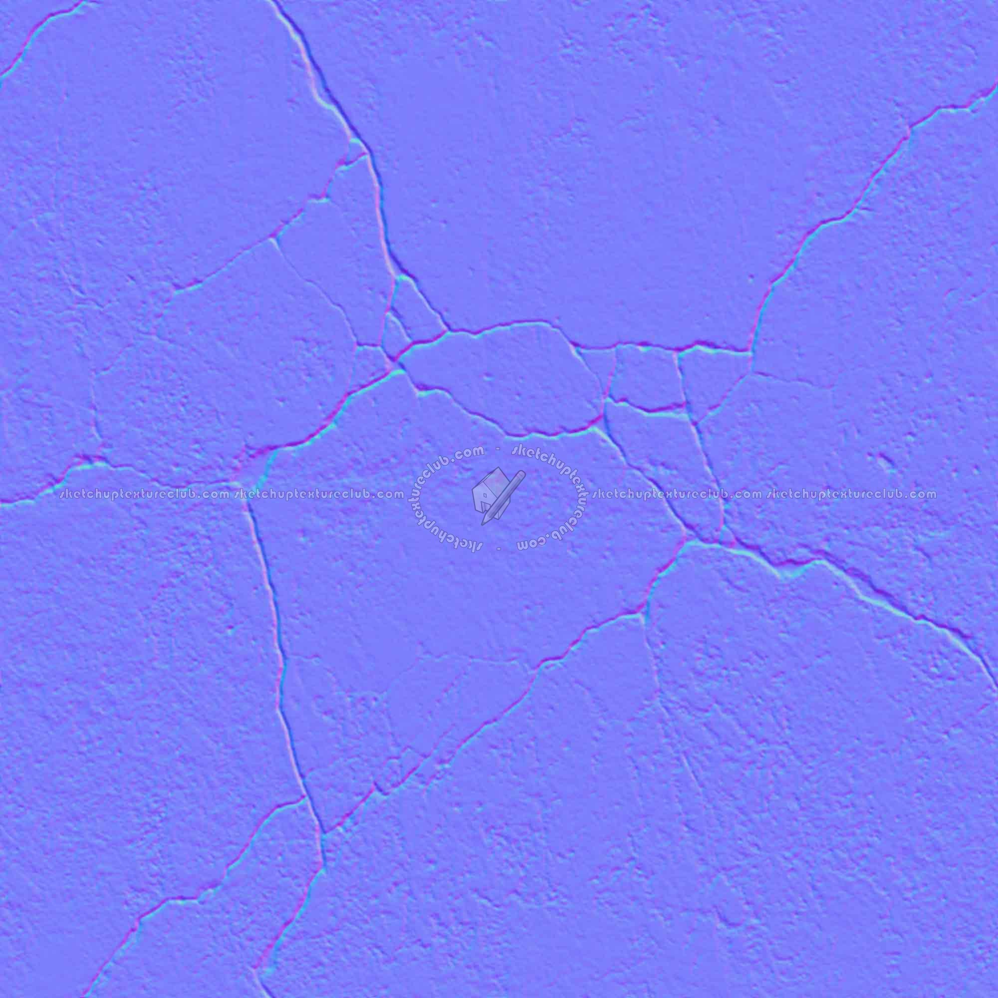 Textures   -   ARCHITECTURE   -   CONCRETE   -   Bare   -   Damaged walls  - Concrete bare damaged texture seamless 01406 - Normal