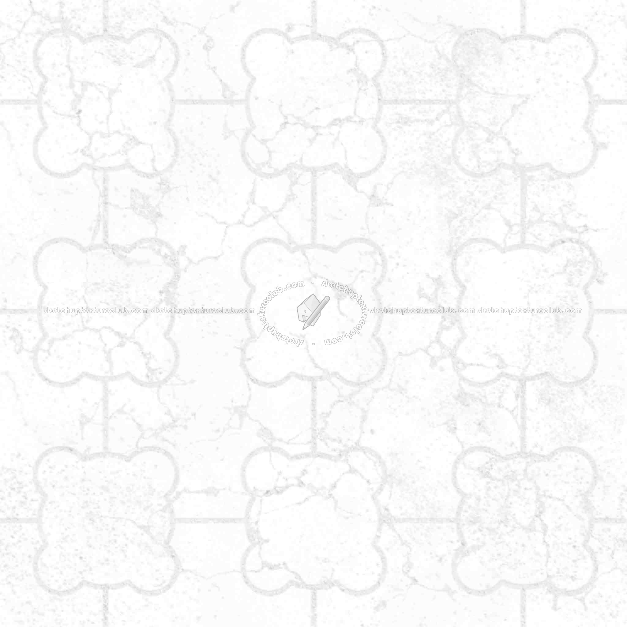 Textures   -   ARCHITECTURE   -   PAVING OUTDOOR   -   Concrete   -   Blocks damaged  - Concrete paving outdoor damaged texture seamless 05526 - Ambient occlusion