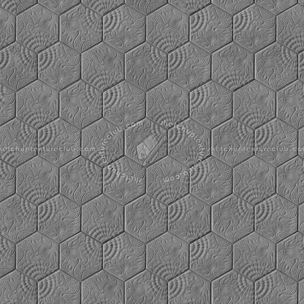 Textures   -   ARCHITECTURE   -   PAVING OUTDOOR   -   Hexagonal  - Concrete paving outdoor hexagonal texture seamless 06028 (seamless)
