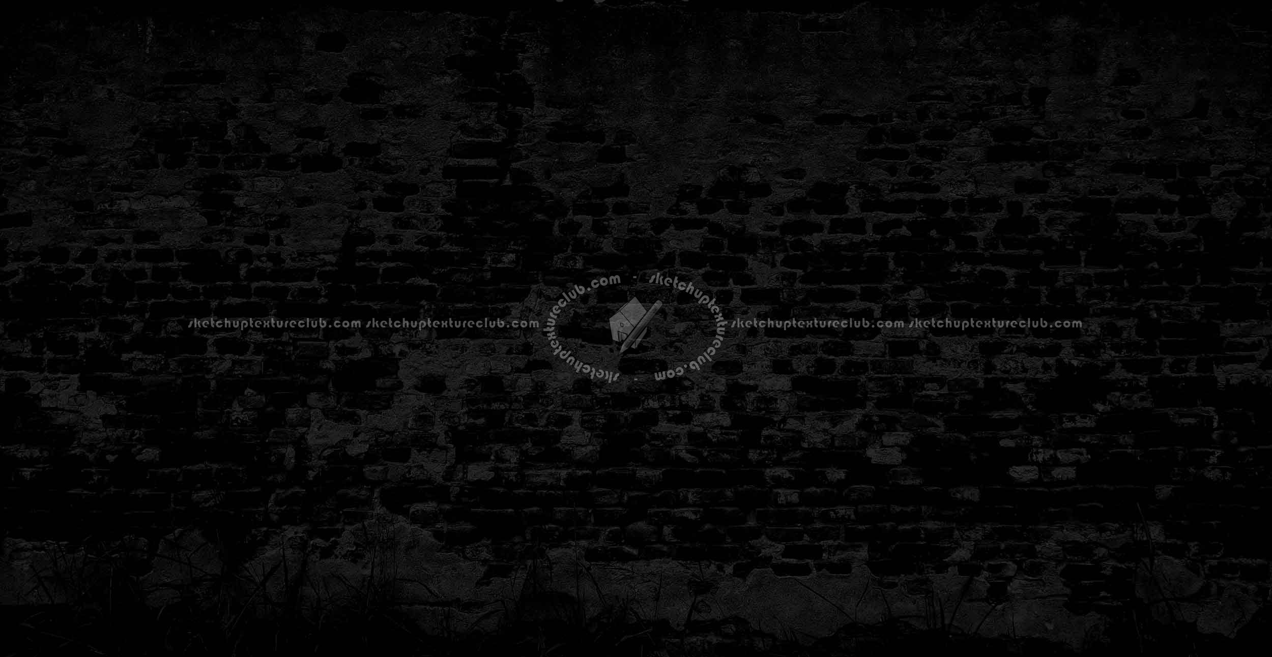 Textures   -   ARCHITECTURE   -   BRICKS   -   Damaged bricks  - Old damaged wall bricks texture horizontal seamless 19658 - Specular