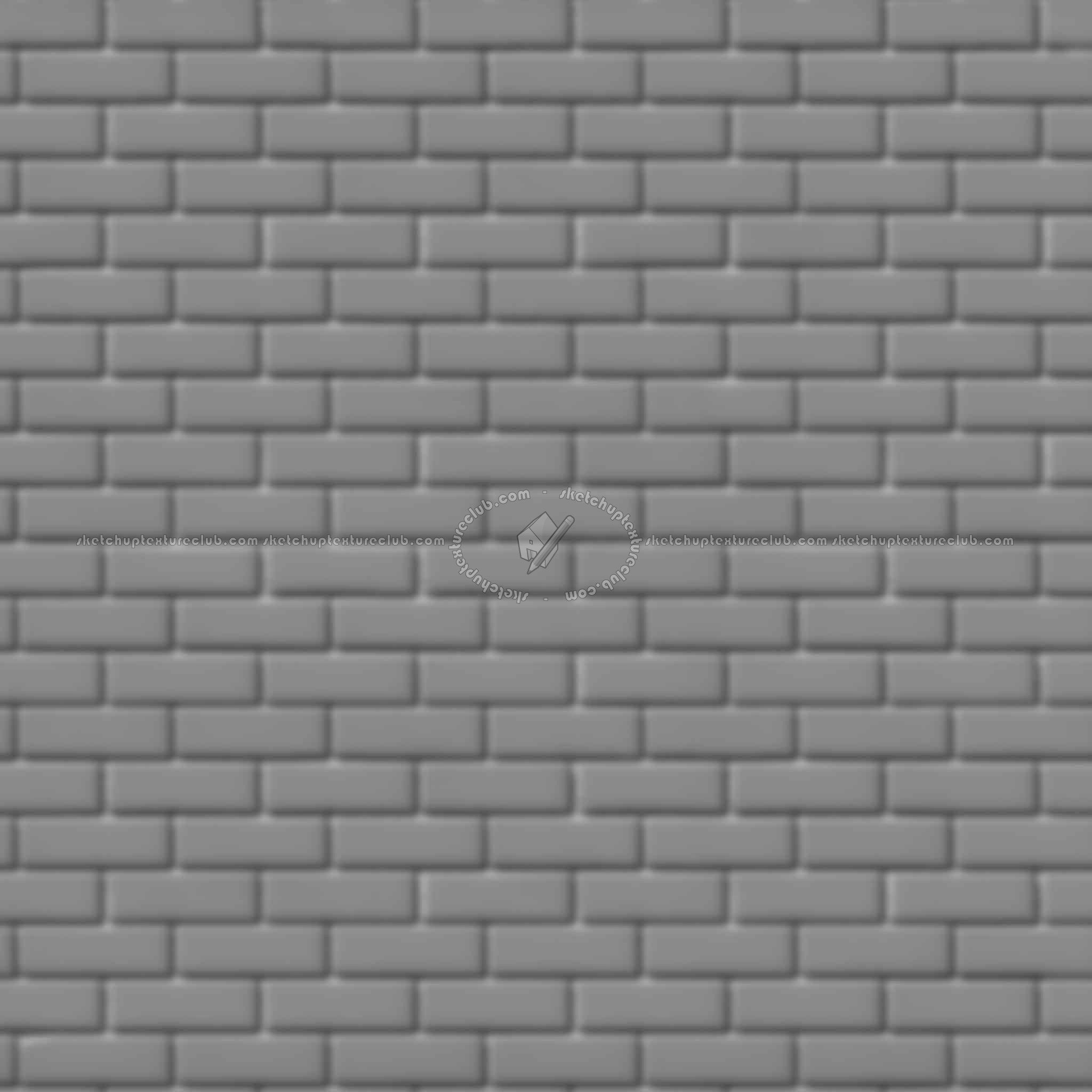 Textures   -   ARCHITECTURE   -   BRICKS   -   Colored Bricks   -   Smooth  - Texture colored bricks smooth seamless 00098 - Displacement