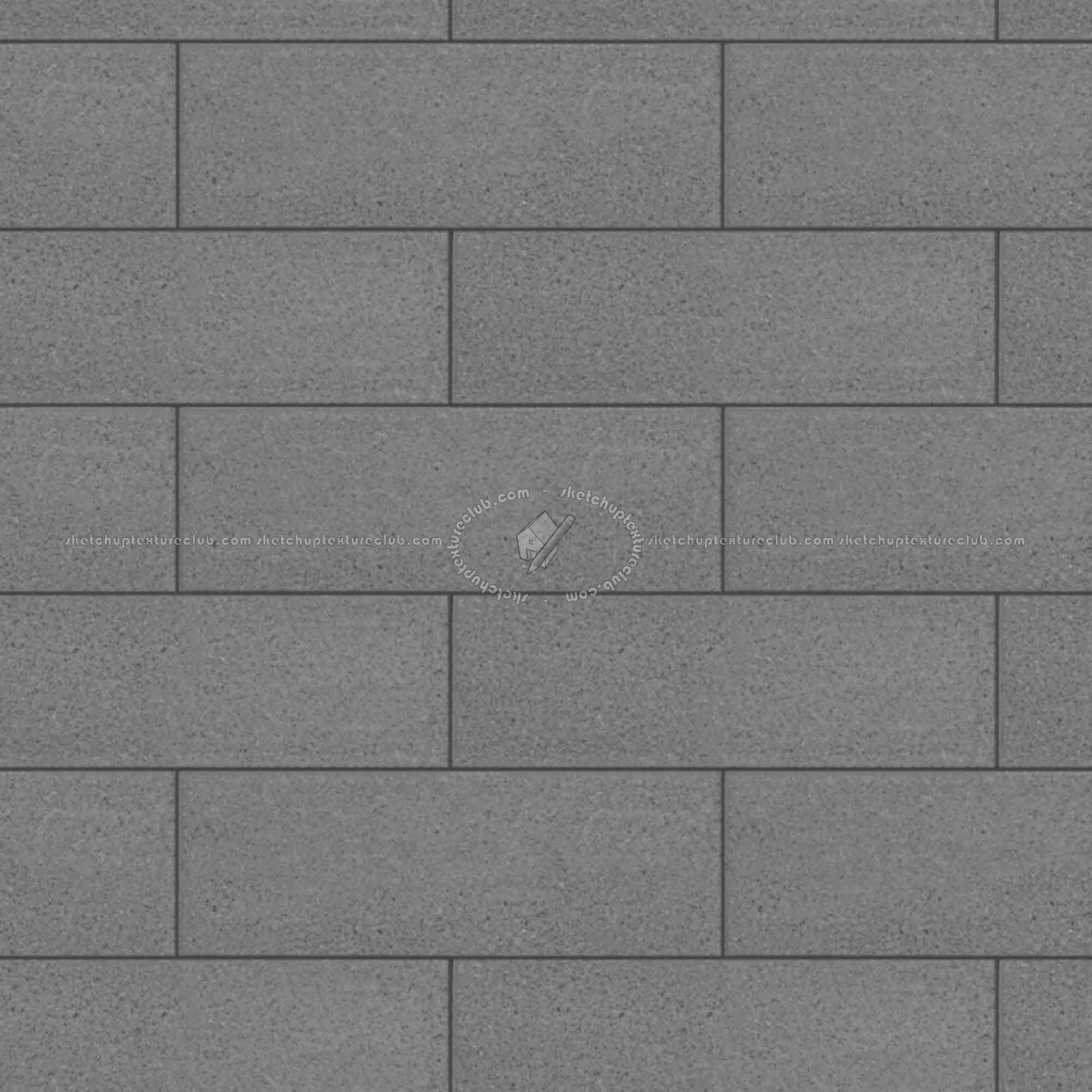 Textures   -   ARCHITECTURE   -   CONCRETE   -   Plates   -   Clean  - Clean cinder block texture seamless 01670 - Displacement