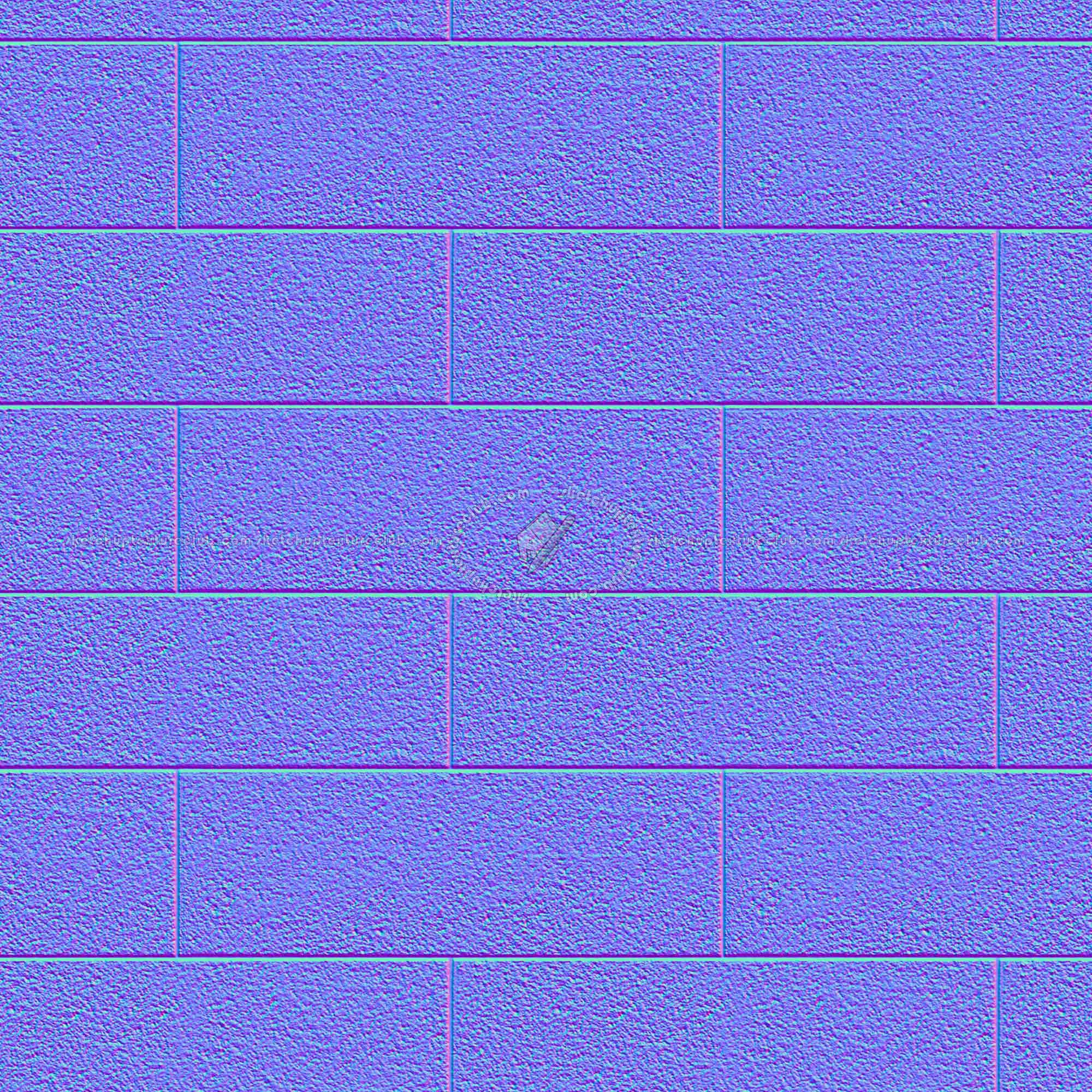 Textures   -   ARCHITECTURE   -   CONCRETE   -   Plates   -   Clean  - Clean cinder block texture seamless 01670 - Normal