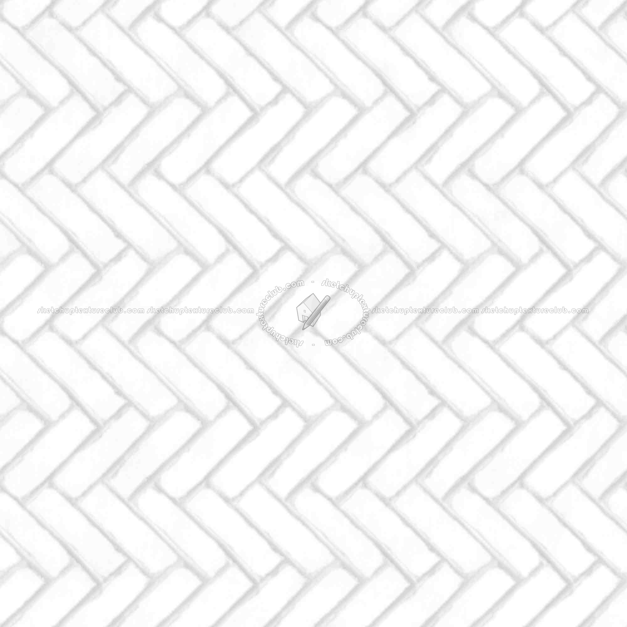 Textures   -   ARCHITECTURE   -   PAVING OUTDOOR   -   Concrete   -   Herringbone  - Concrete paving herringbone outdoor texture seamless 05837 - Ambient occlusion