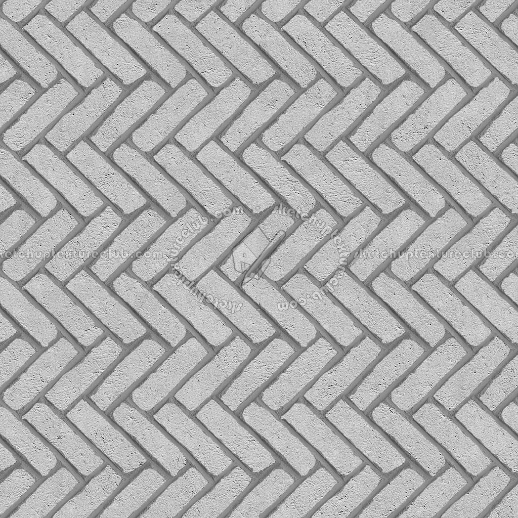 Textures   -   ARCHITECTURE   -   PAVING OUTDOOR   -   Concrete   -   Herringbone  - Concrete paving herringbone outdoor texture seamless 05837 (seamless)