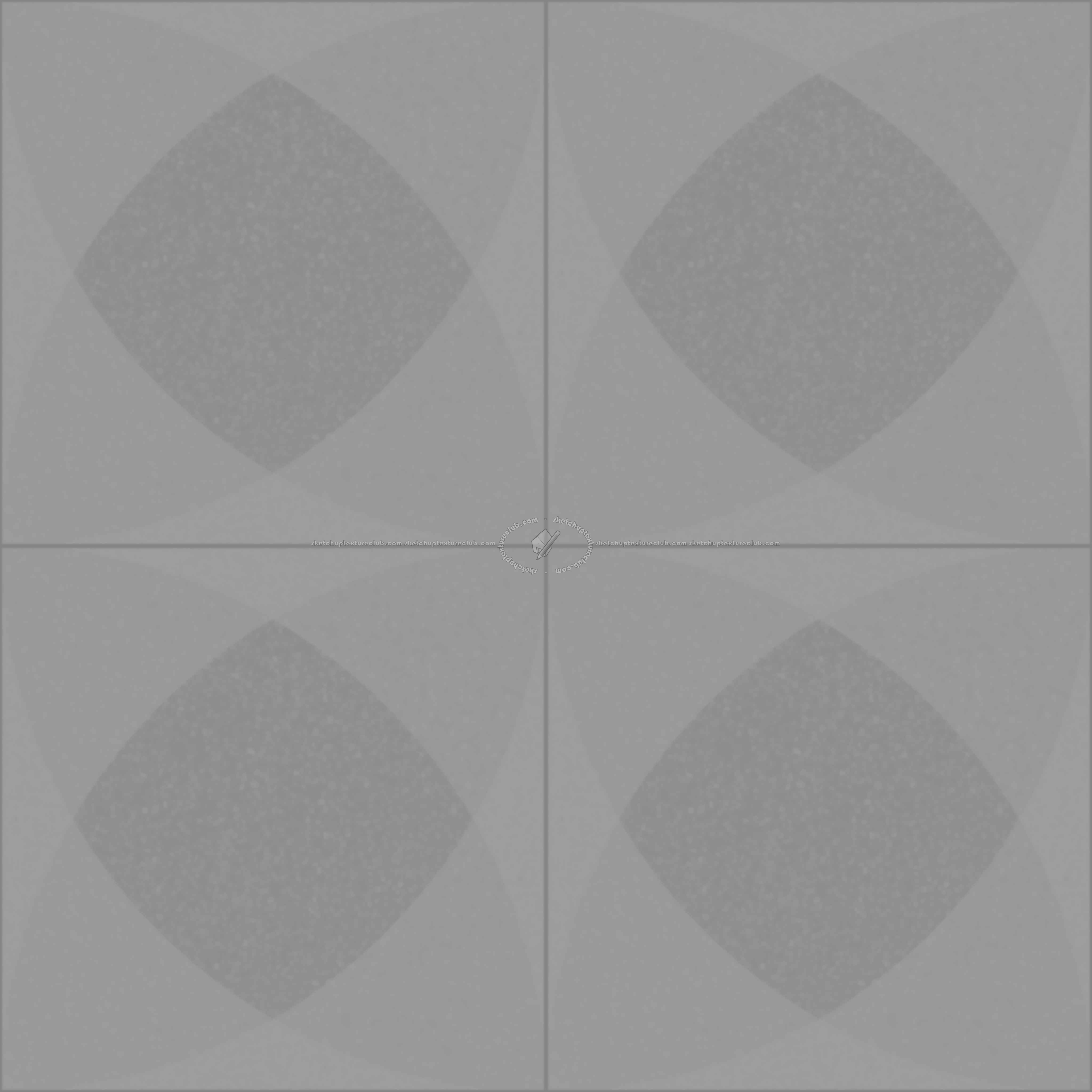 Textures   -   ARCHITECTURE   -   TILES INTERIOR   -   Terrazzo  - terrazzo floor cementine style pbr texture seamless 22169 - Displacement