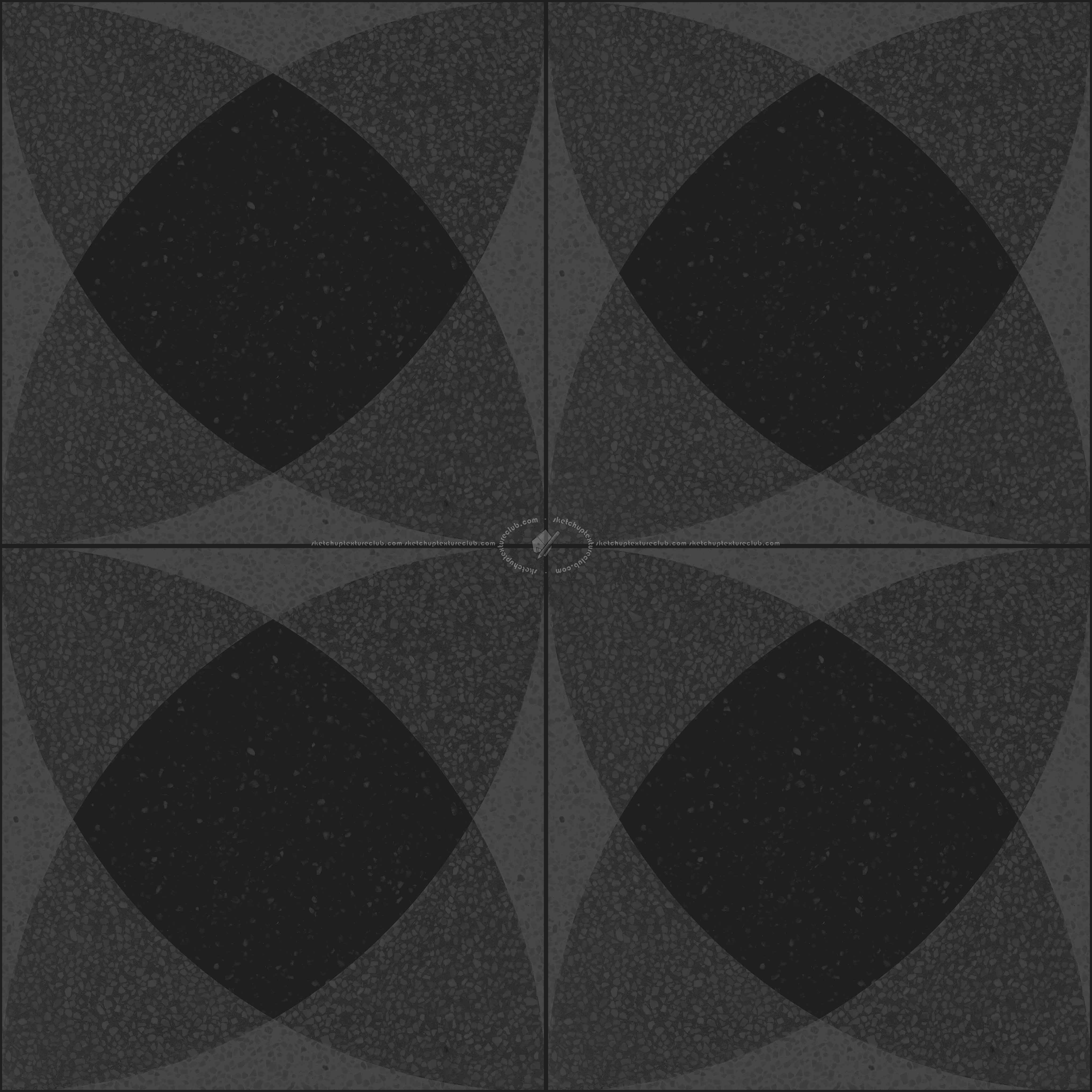 Textures   -   ARCHITECTURE   -   TILES INTERIOR   -   Terrazzo  - terrazzo floor cementine style pbr texture seamless 22169 - Specular