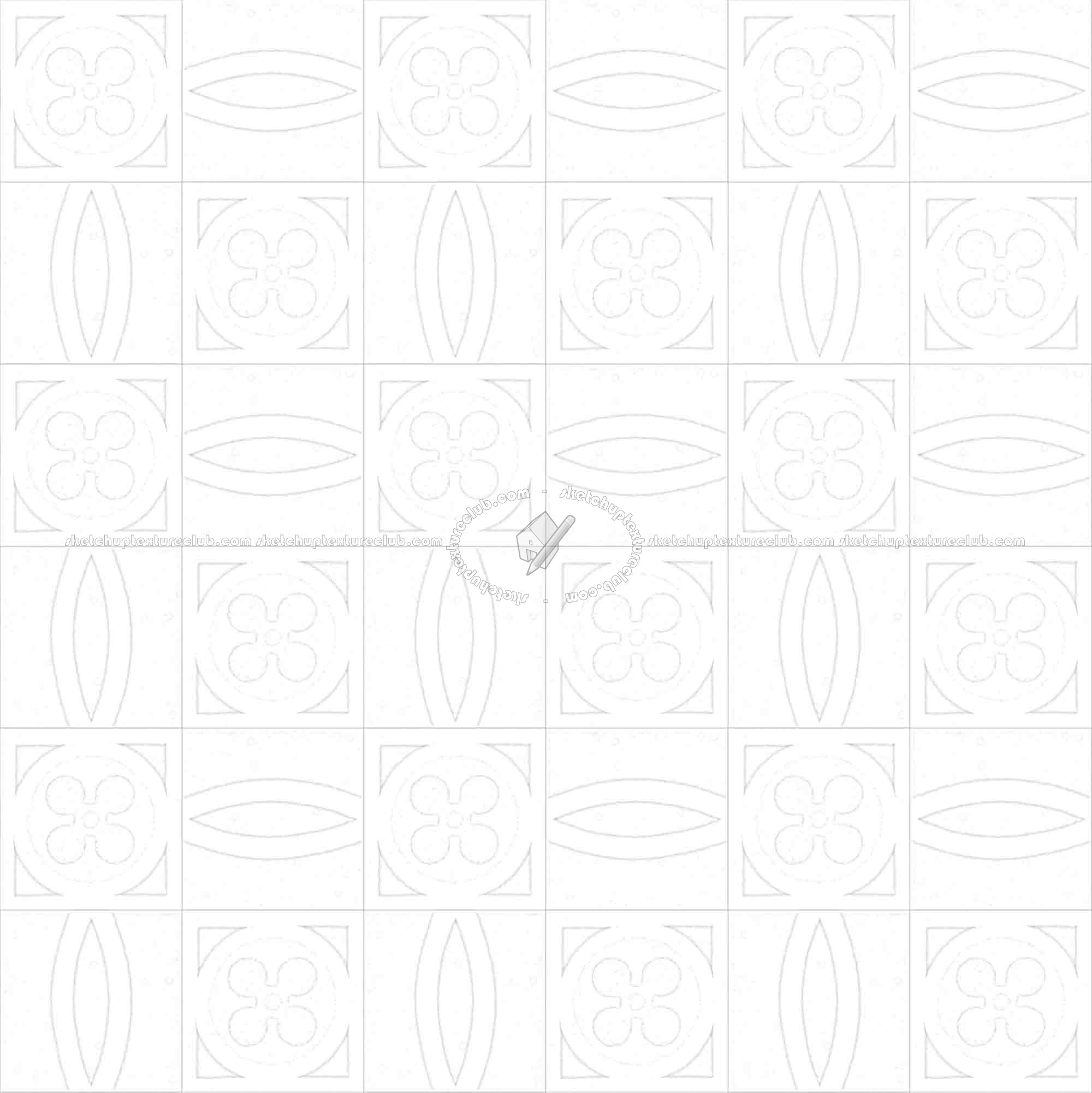 Textures   -   ARCHITECTURE   -   TILES INTERIOR   -   Cement - Encaustic   -   Cement  - Cement concrete tile texture seamless 13363 - Ambient occlusion