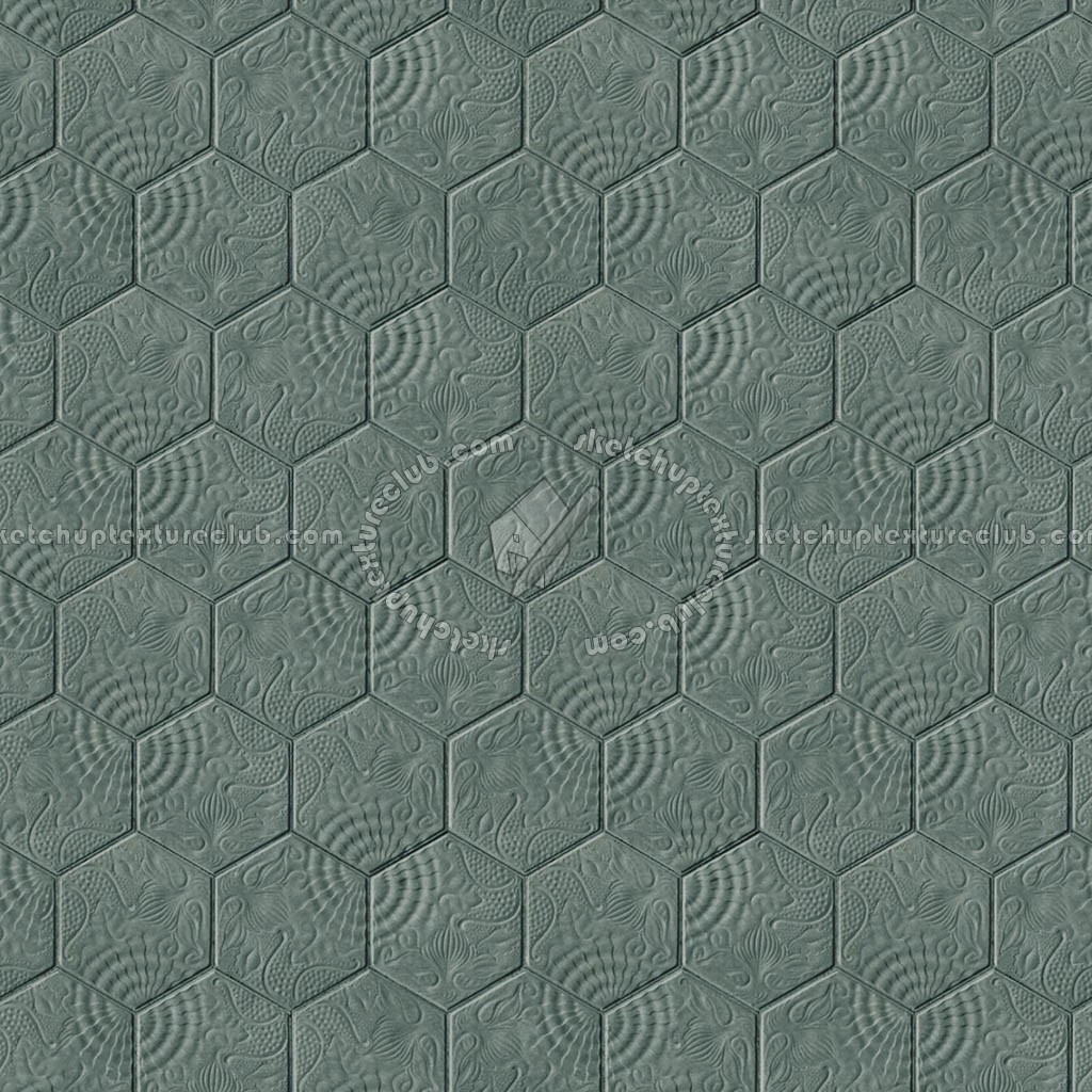 Textures   -   ARCHITECTURE   -   PAVING OUTDOOR   -   Hexagonal  - Concrete paving outdoor hexagonal texture seamless 06030 (seamless)