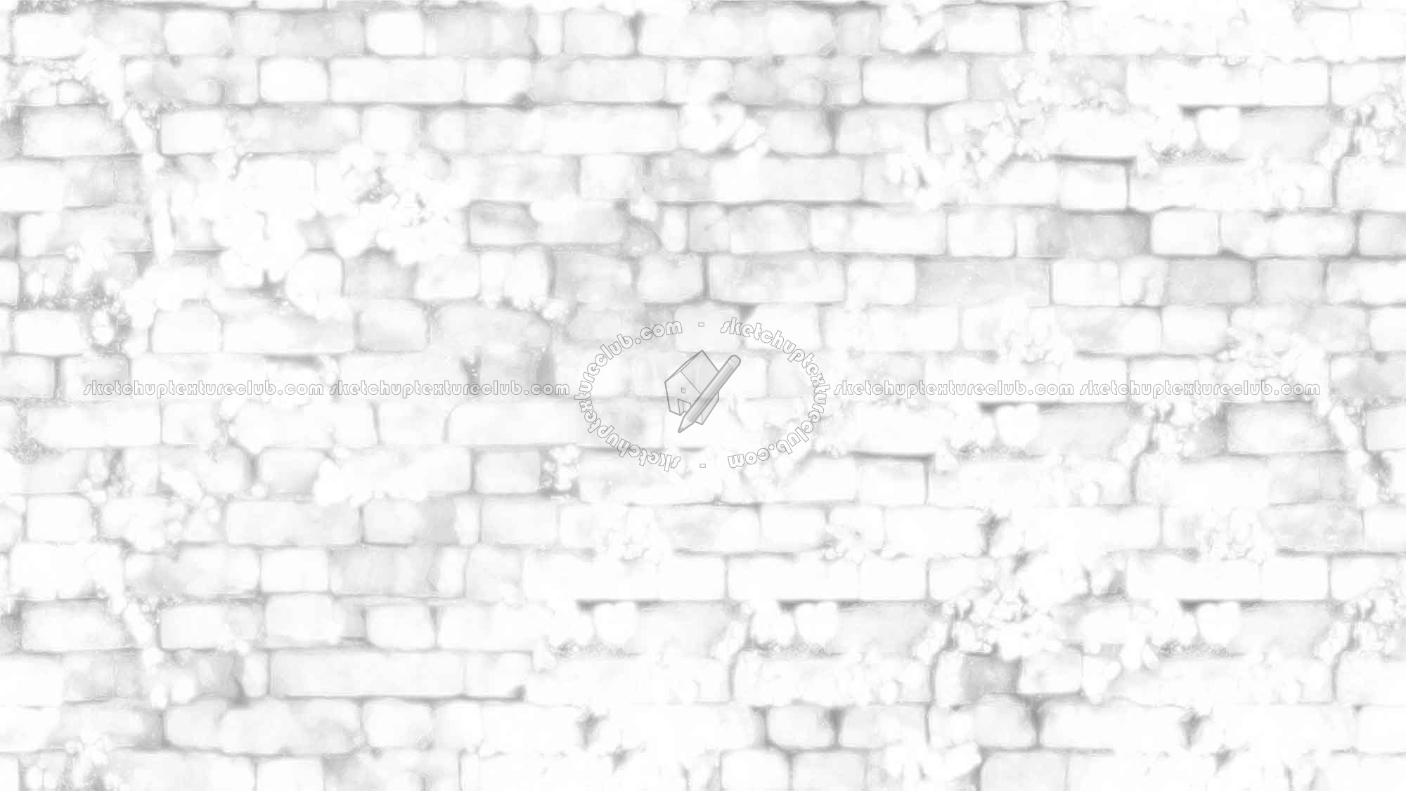Textures   -   ARCHITECTURE   -   BRICKS   -   Damaged bricks  - Old damaged wall bricks with grass texture seamless 20198 - Ambient occlusion