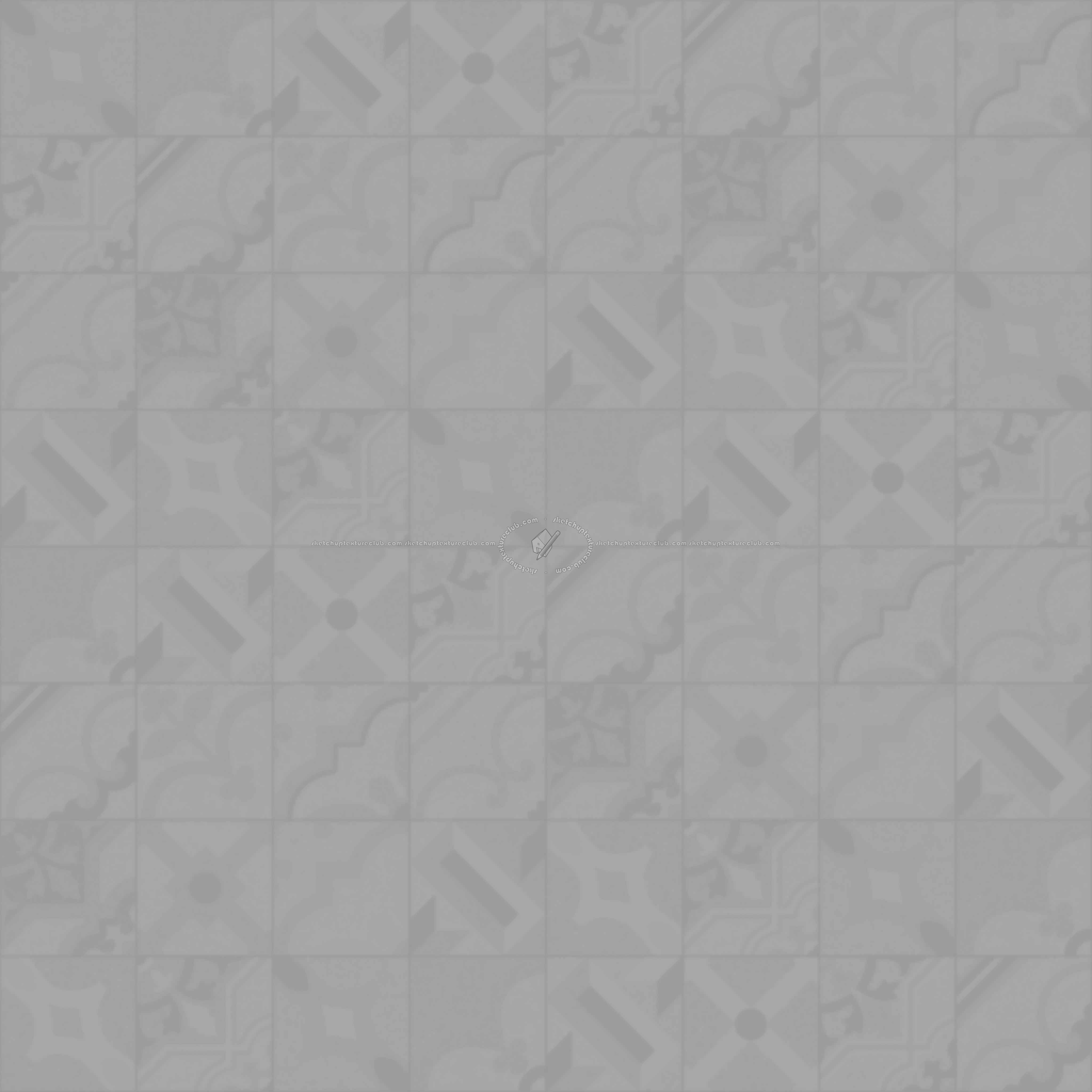 Textures   -   ARCHITECTURE   -   TILES INTERIOR   -   Terrazzo  - terrazzo cementine tiles pbr texture seamless 22171 - Displacement