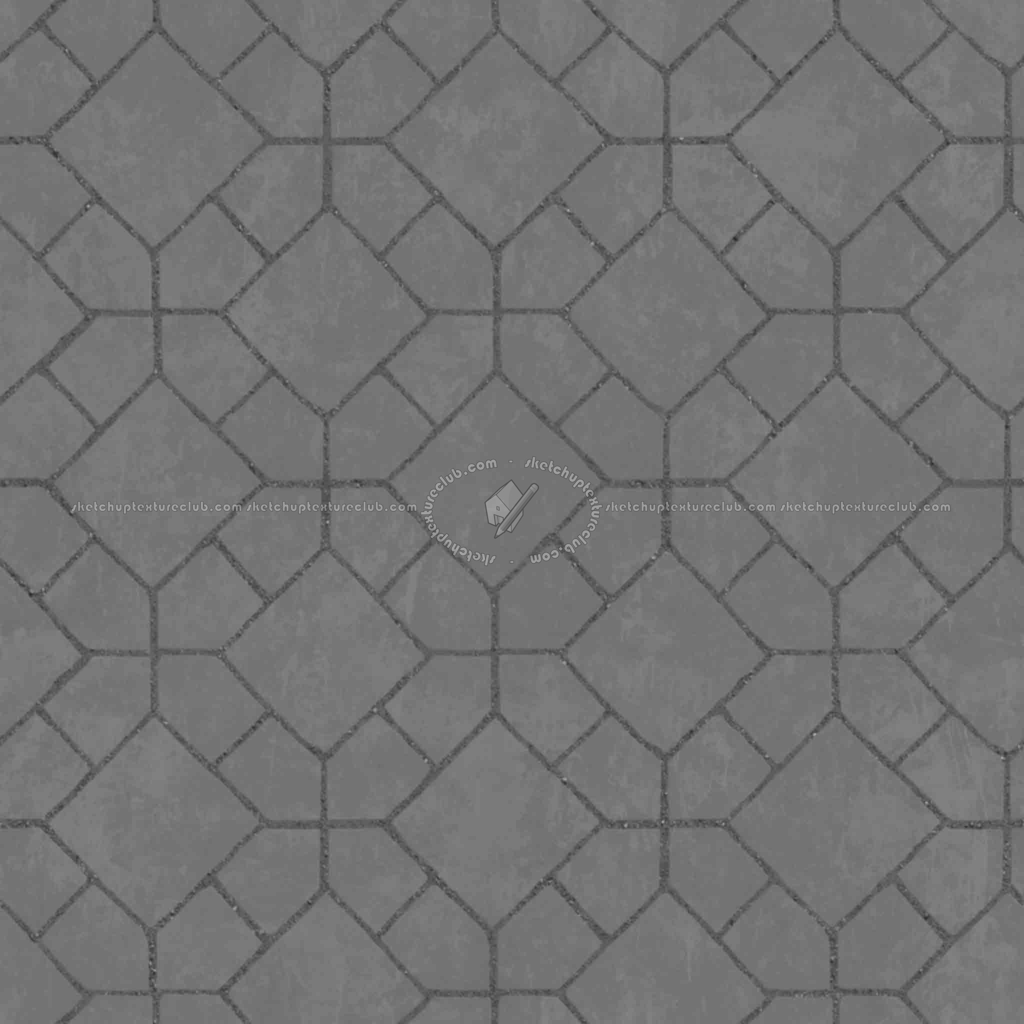 Textures   -   ARCHITECTURE   -   PAVING OUTDOOR   -   Concrete   -   Blocks damaged  - Concrete paving outdoor damaged texture seamless 05484 - Displacement