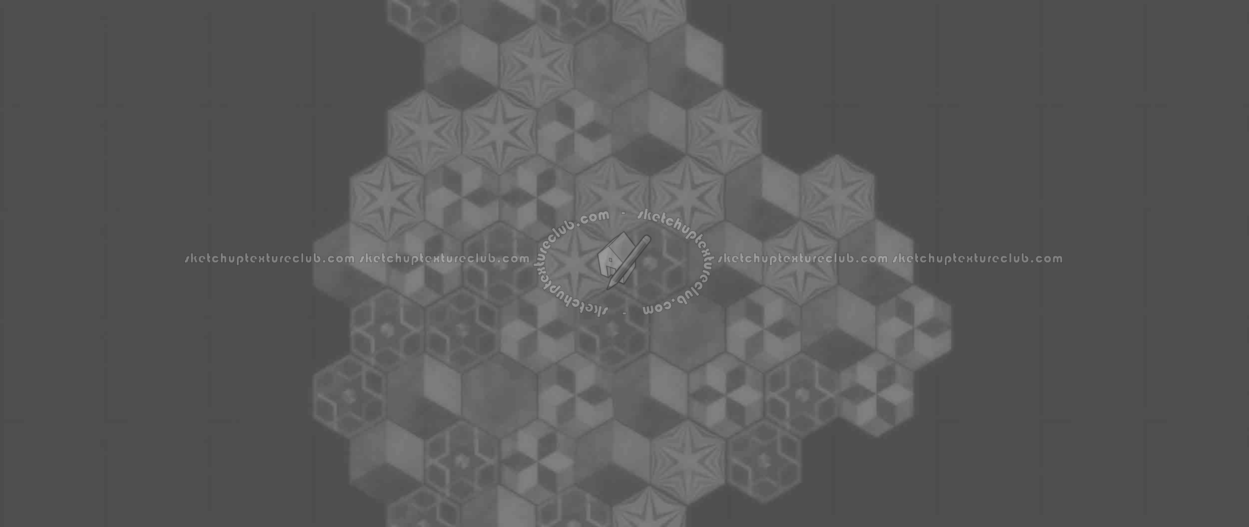 Textures   -   ARCHITECTURE   -   TILES INTERIOR   -   Hexagonal mixed  - Hexagonal tile texture seamless 16869 - Displacement