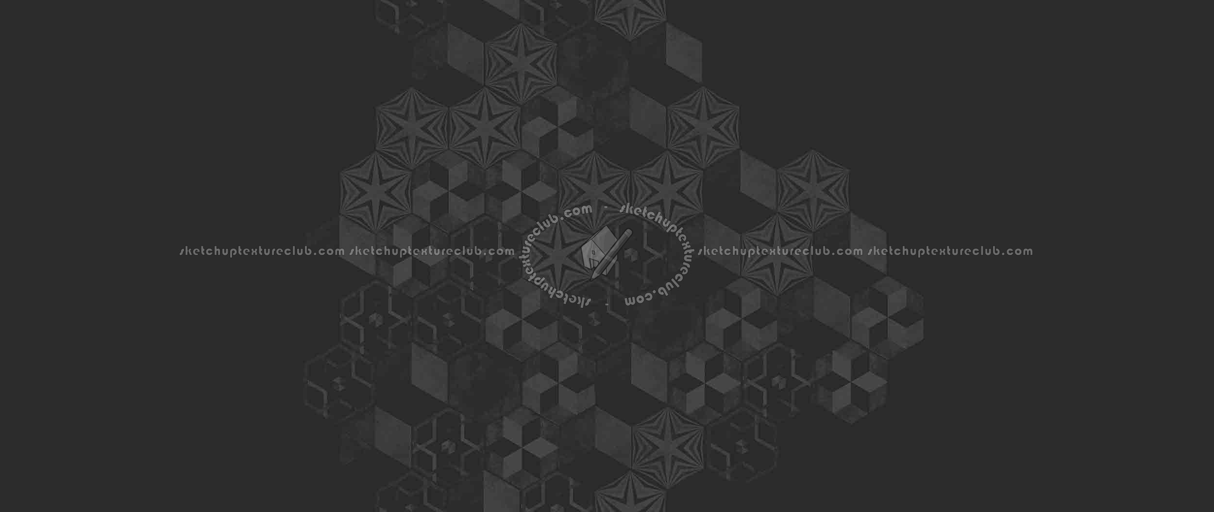 Textures   -   ARCHITECTURE   -   TILES INTERIOR   -   Hexagonal mixed  - Hexagonal tile texture seamless 16869 - Specular