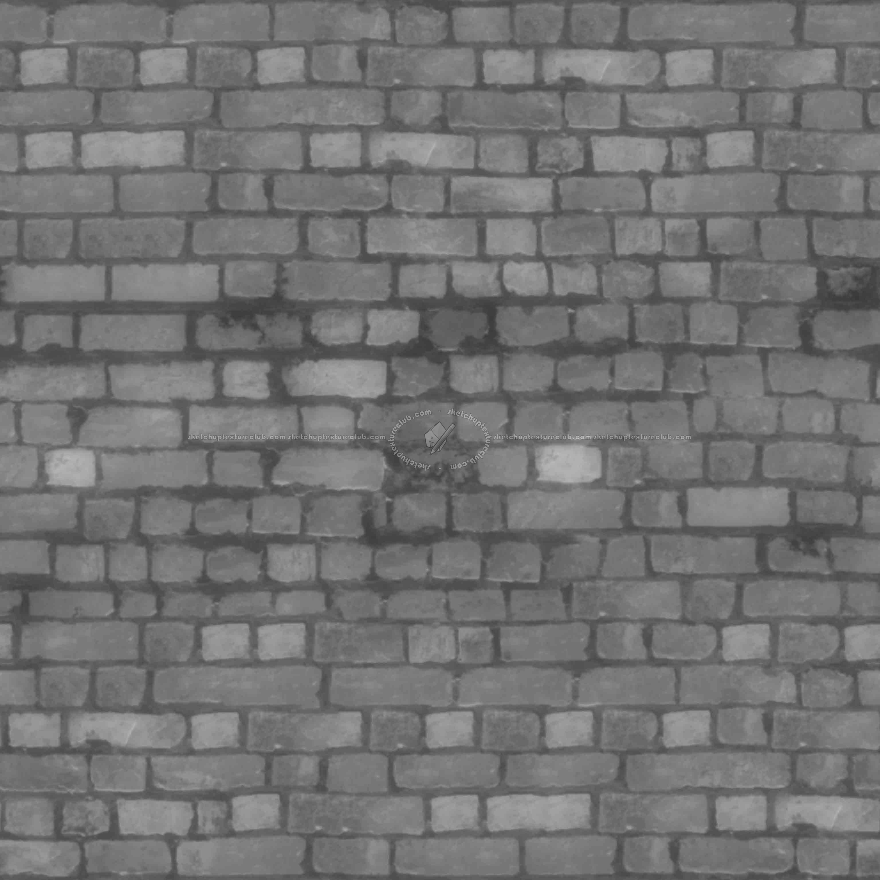 Textures   -   ARCHITECTURE   -   BRICKS   -   Old bricks  - Old bricks texture seamless 00339 - Displacement
