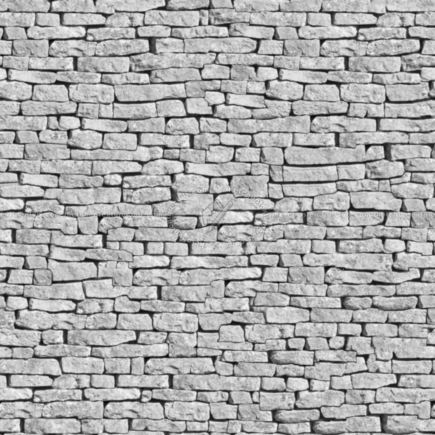 Textures   -   ARCHITECTURE   -   STONES WALLS   -   Stone blocks  - Wall stone with regular blocks texture seamless 08297 - Bump