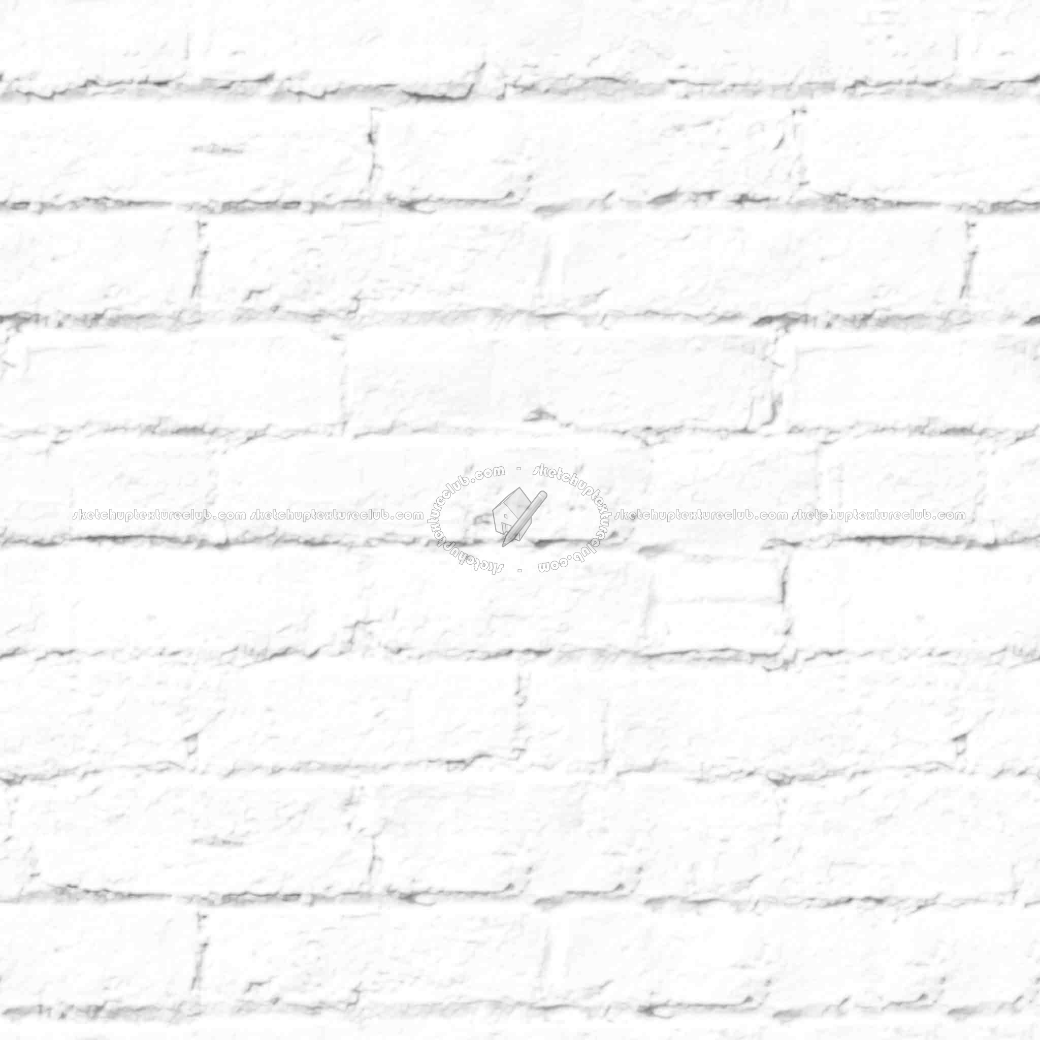 Textures   -   ARCHITECTURE   -   BRICKS   -   White Bricks  - White bricks texture seamless 00494 - Ambient occlusion