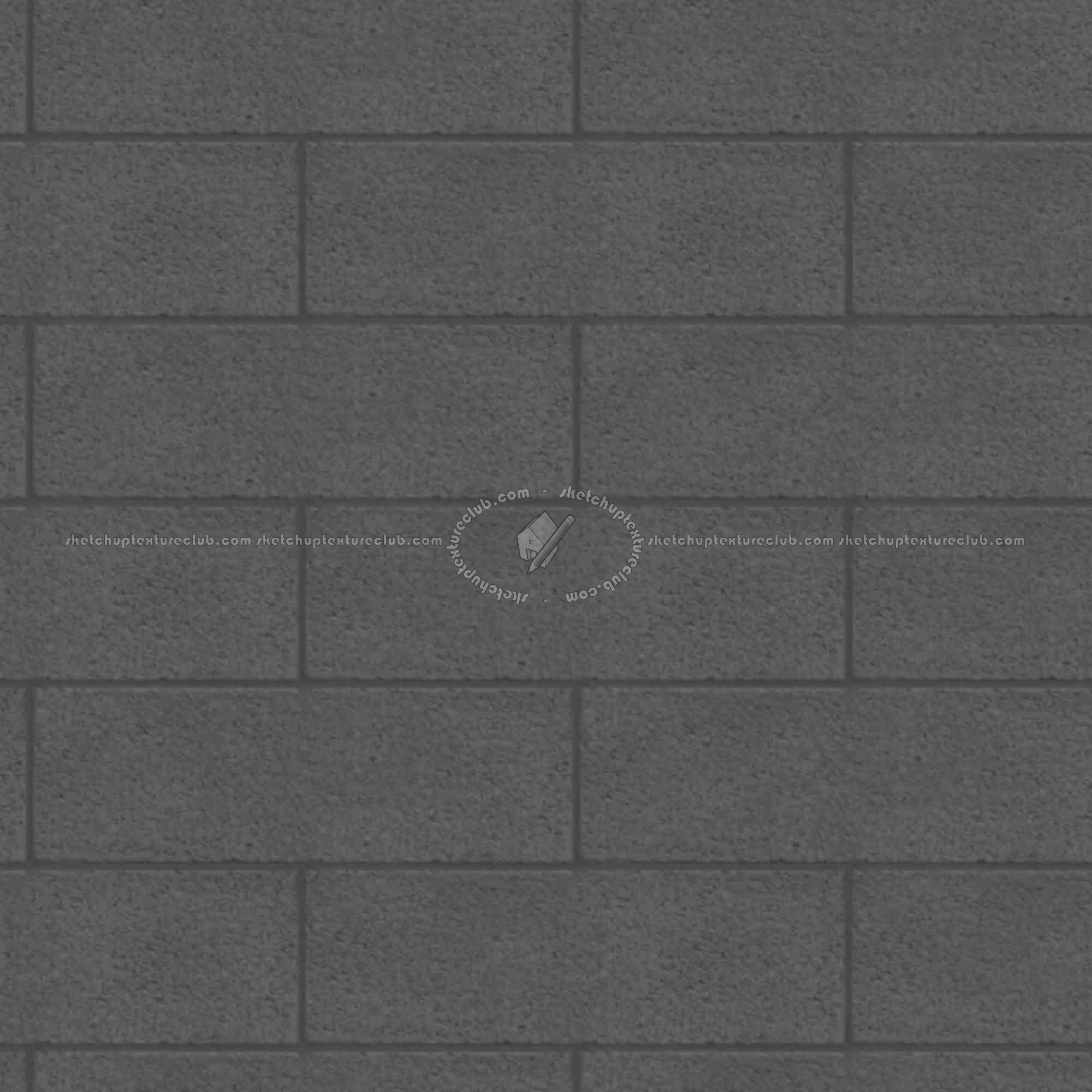 Textures   -   ARCHITECTURE   -   CONCRETE   -   Plates   -   Clean  - Clean cinder block texture seamless 01672 - Displacement