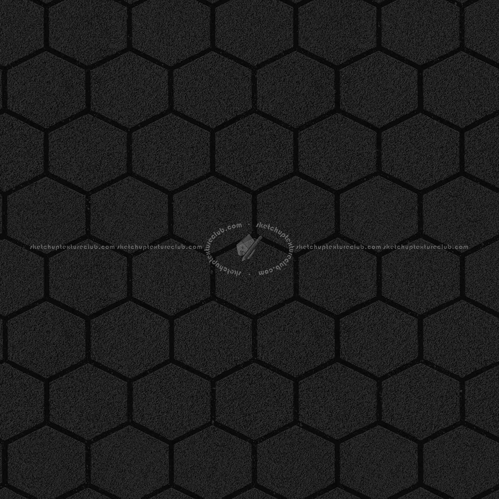 Textures   -   ARCHITECTURE   -   PAVING OUTDOOR   -   Hexagonal  - Concrete paving outdoor hexagonal texture seamless 06031 - Specular