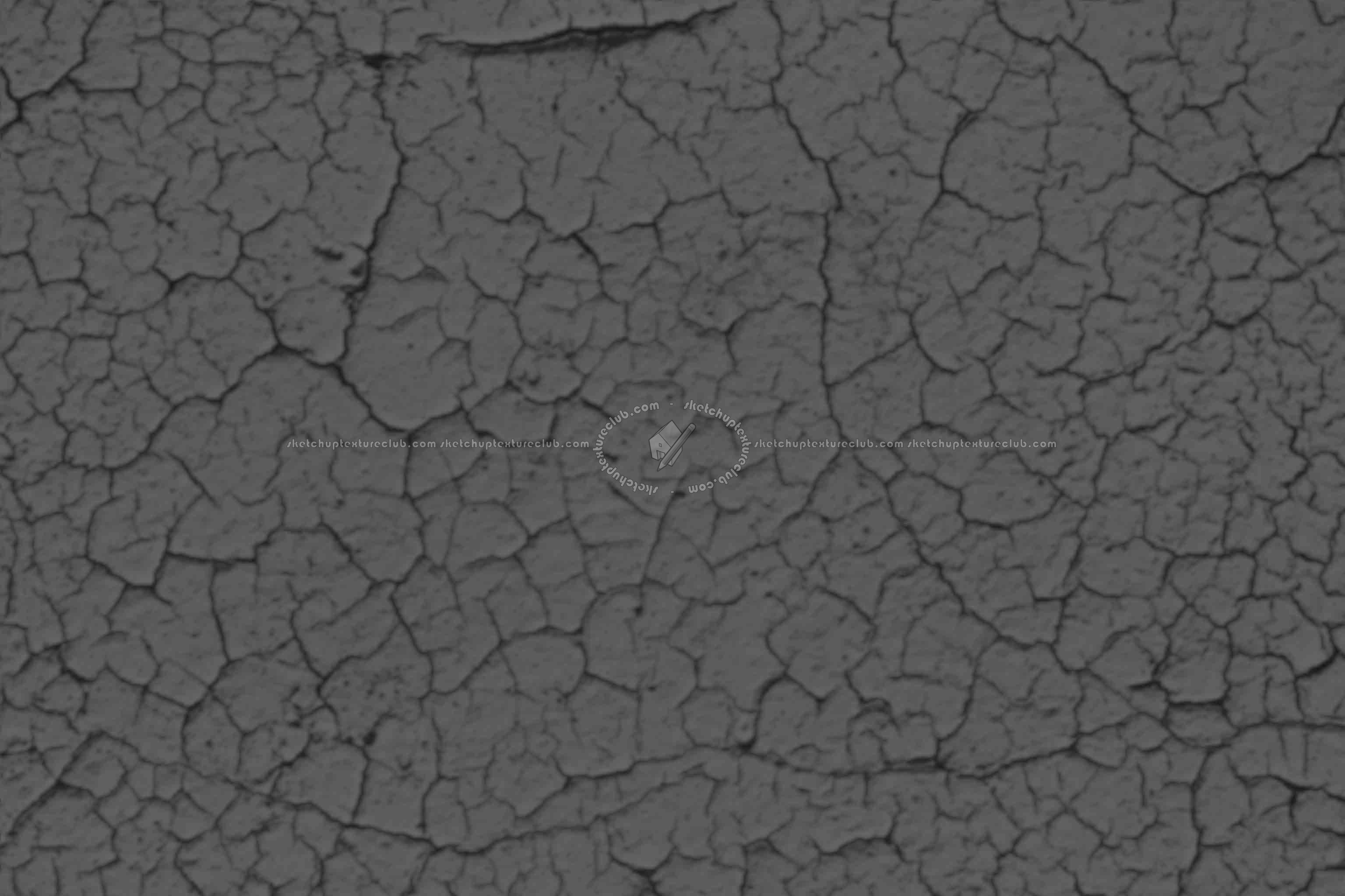 Textures   -   ARCHITECTURE   -   PLASTER   -   Old plaster  - Cracked old plaster pbr texture seamless 22381 - Displacement