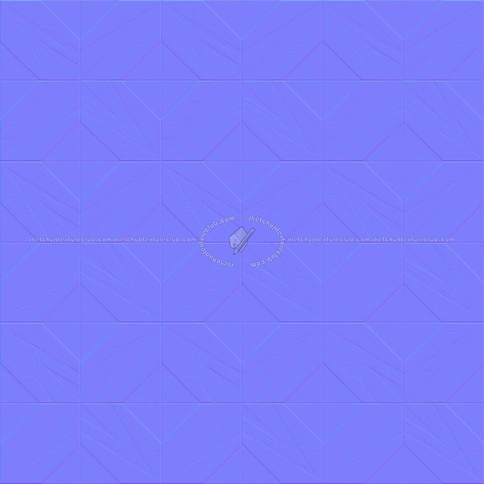 Textures   -   ARCHITECTURE   -   WOOD FLOORS   -   Geometric pattern  - Parquet geometric pattern texture seamless 04771 - Normal