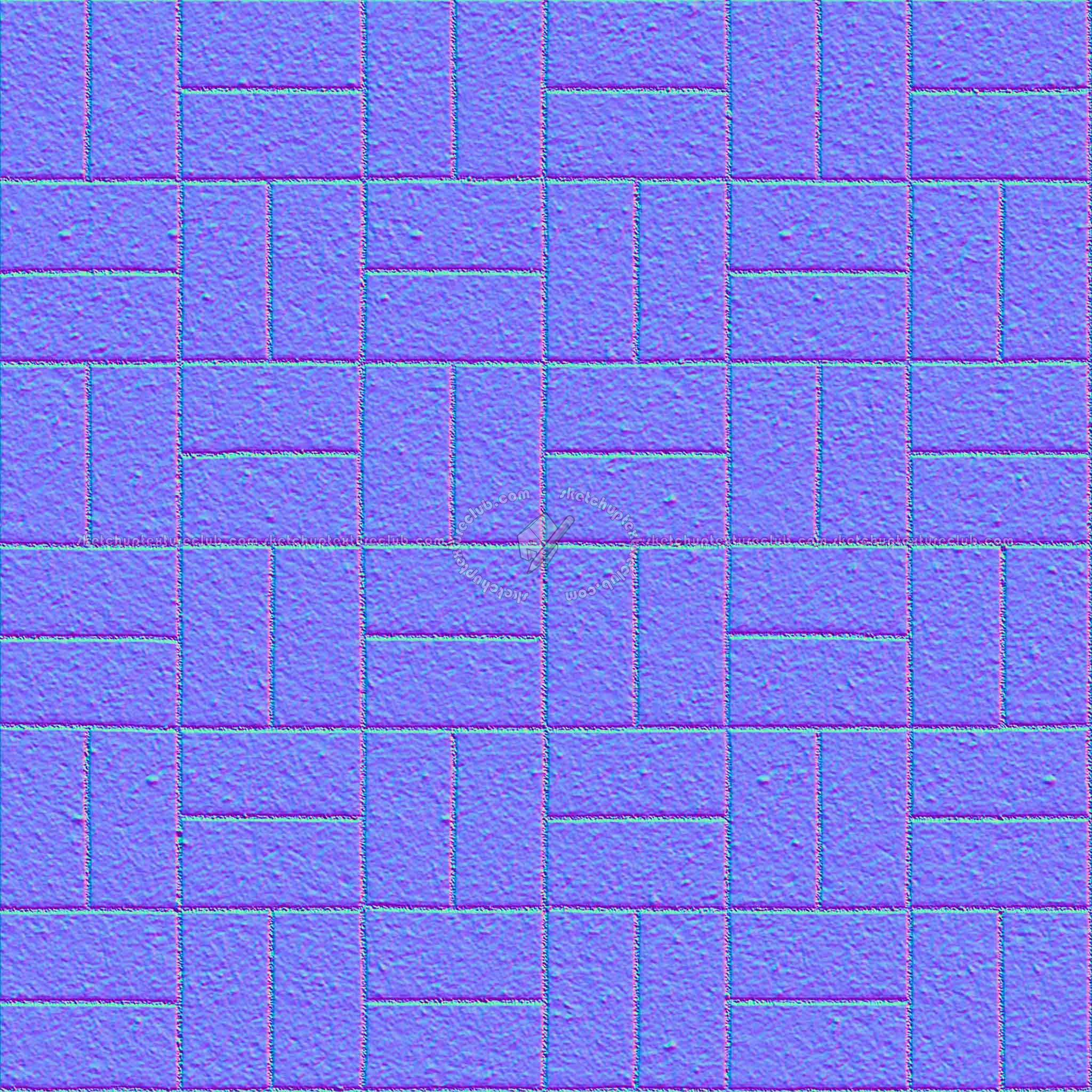 Textures   -   ARCHITECTURE   -   PAVING OUTDOOR   -   Concrete   -   Blocks regular  - Paving outdoor concrete regular block texture seamless 05675 - Normal