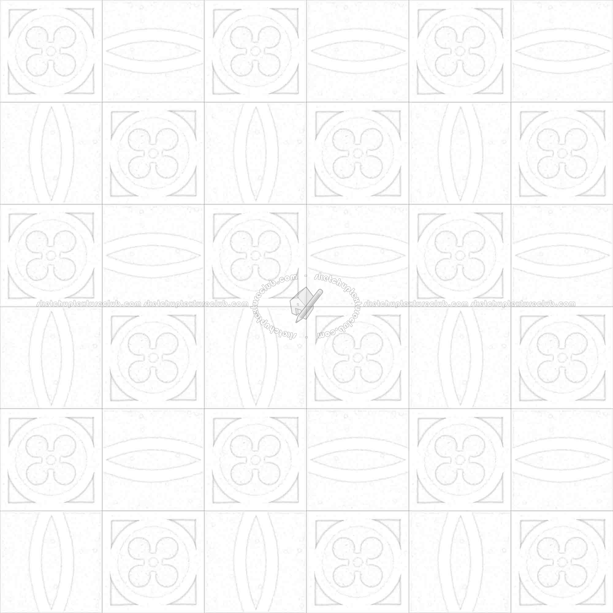 Textures   -   ARCHITECTURE   -   TILES INTERIOR   -   Cement - Encaustic   -   Cement  - Cement concrete tile texture seamless 13365 - Ambient occlusion