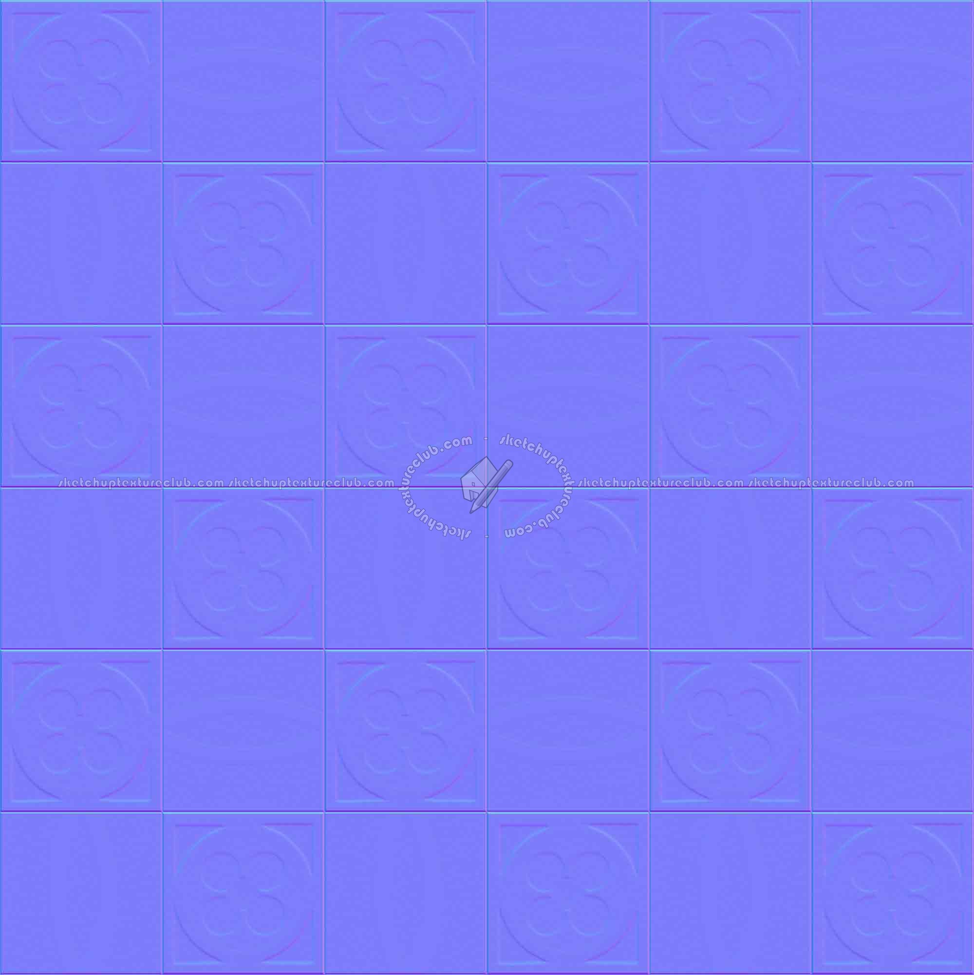 Textures   -   ARCHITECTURE   -   TILES INTERIOR   -   Cement - Encaustic   -   Cement  - Cement concrete tile texture seamless 13365 - Normal