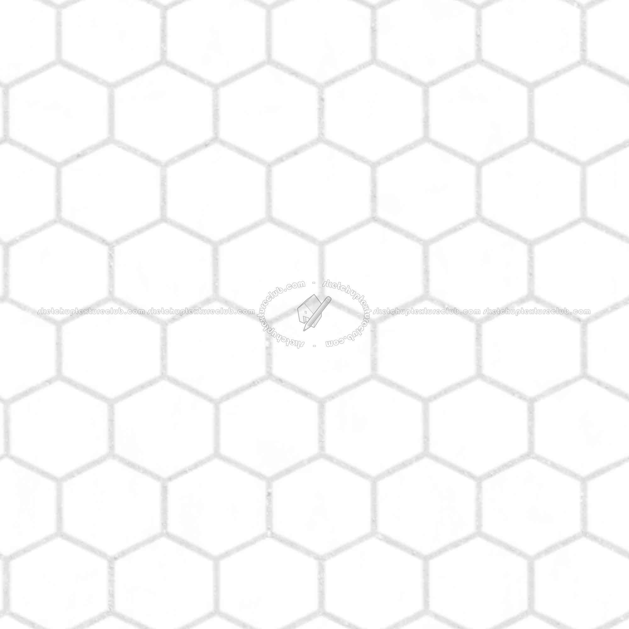 Textures   -   ARCHITECTURE   -   PAVING OUTDOOR   -   Hexagonal  - Concrete paving outdoor hexagonal texture seamless 06032 - Ambient occlusion