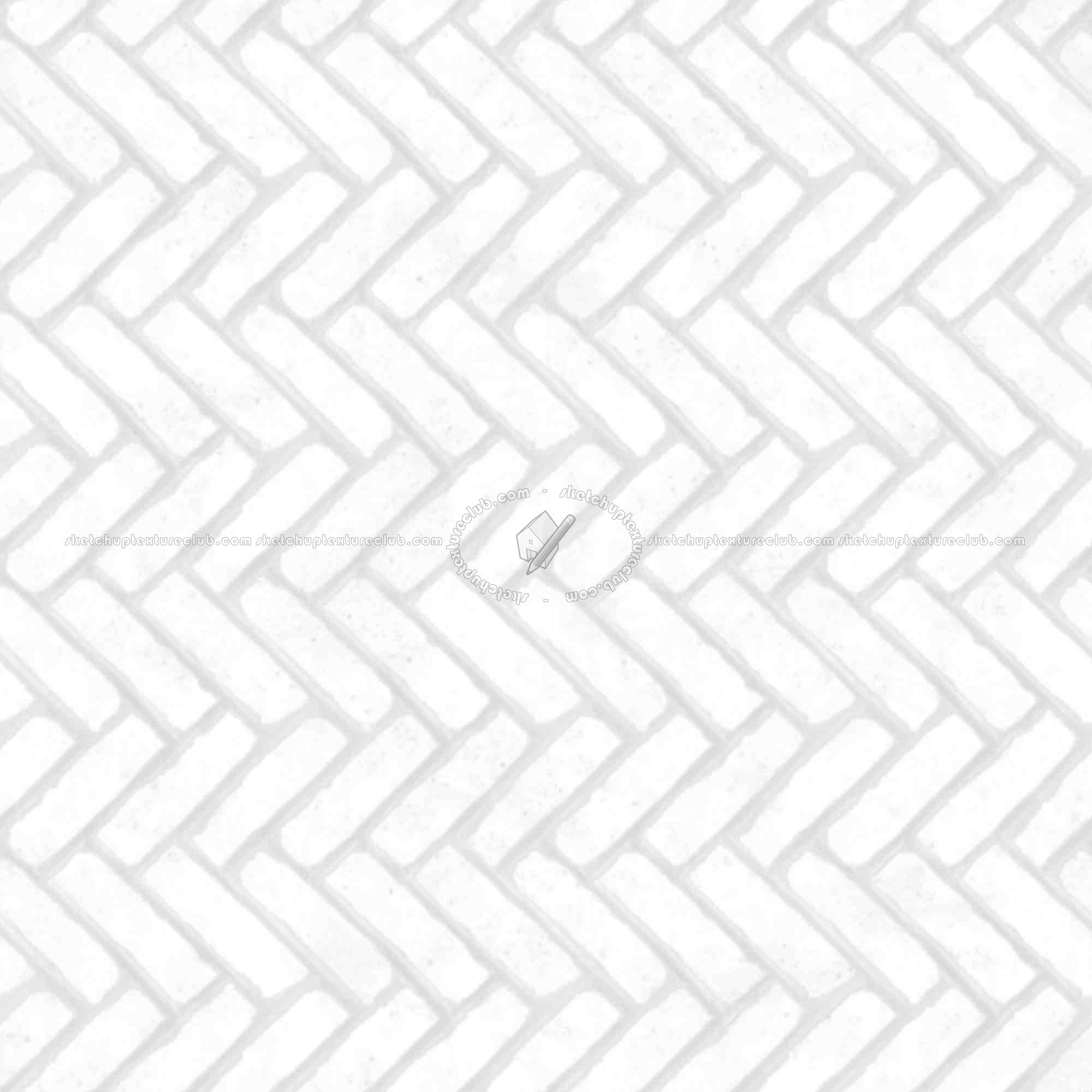 Textures   -   ARCHITECTURE   -   PAVING OUTDOOR   -   Concrete   -   Herringbone  - Concrete paving herringbone outdoor texture seamless 05840 - Ambient occlusion