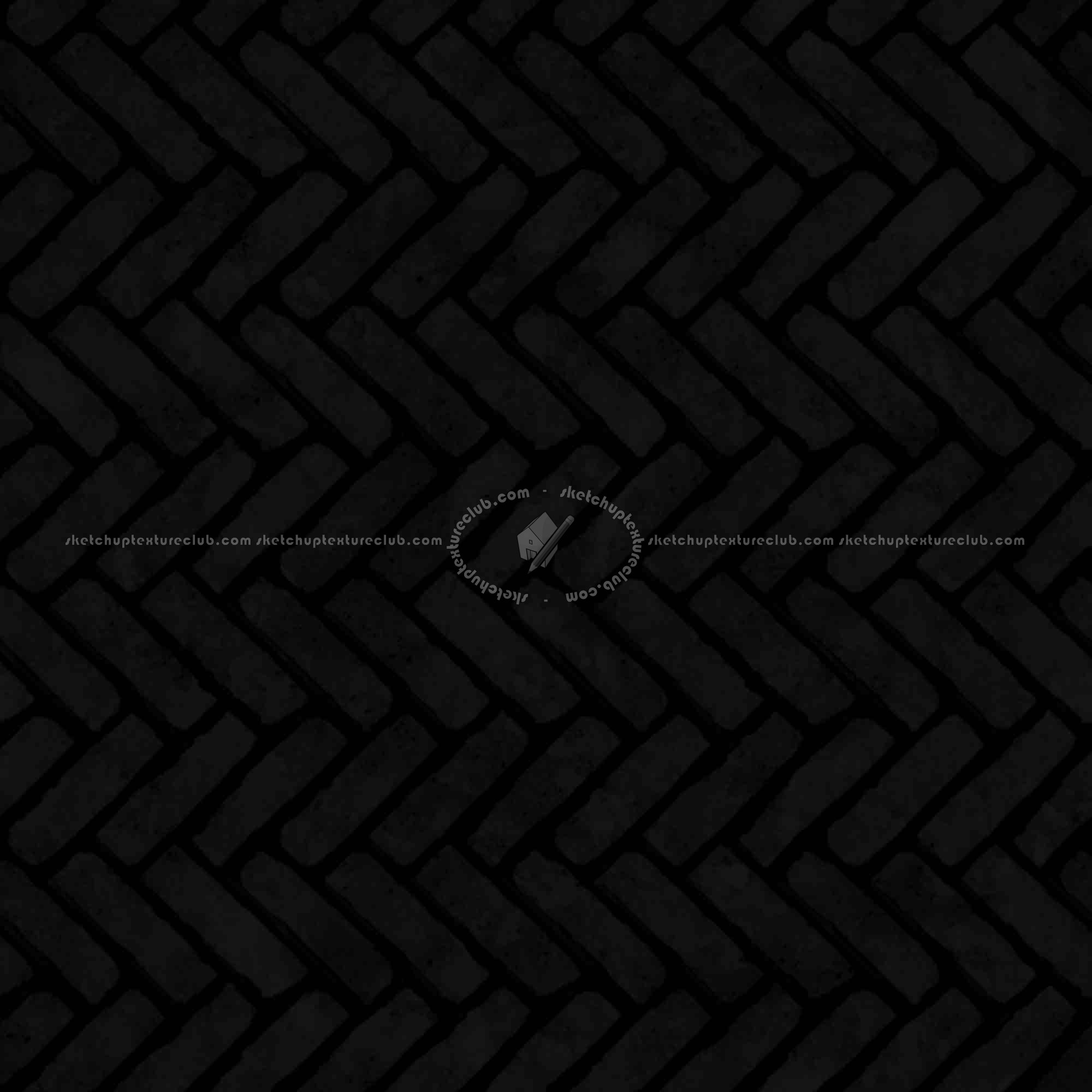 Textures   -   ARCHITECTURE   -   PAVING OUTDOOR   -   Concrete   -   Herringbone  - Concrete paving herringbone outdoor texture seamless 05840 - Specular