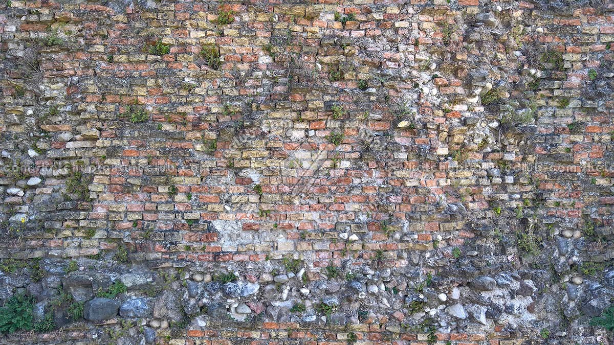 Textures   -   ARCHITECTURE   -   BRICKS   -   Damaged bricks  - Old damaged wall bricks texture seamless 20730 (seamless)