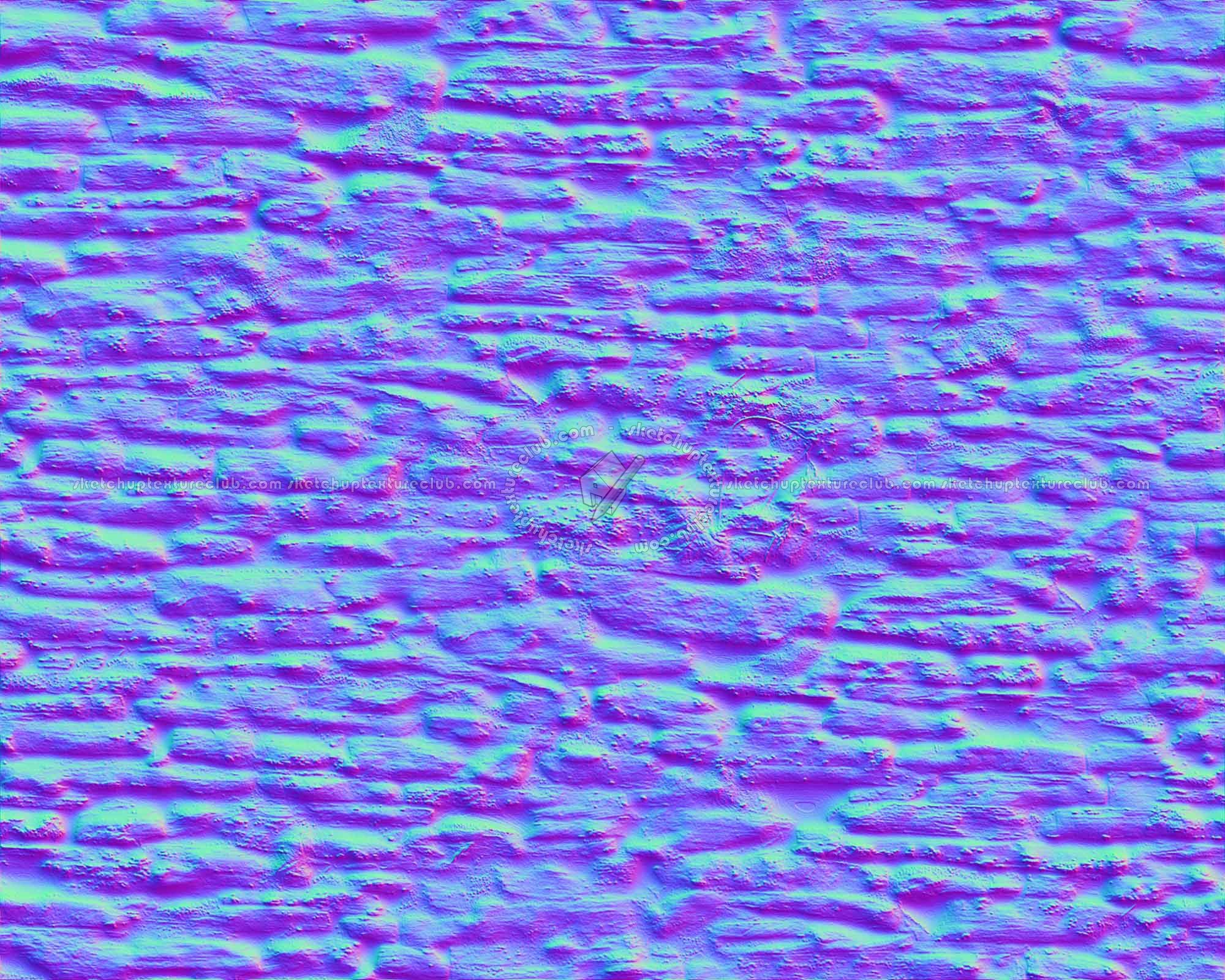 Textures   -   ARCHITECTURE   -   STONES WALLS   -   Damaged walls  - Damaged wall stone texture seamless 08286 - Normal