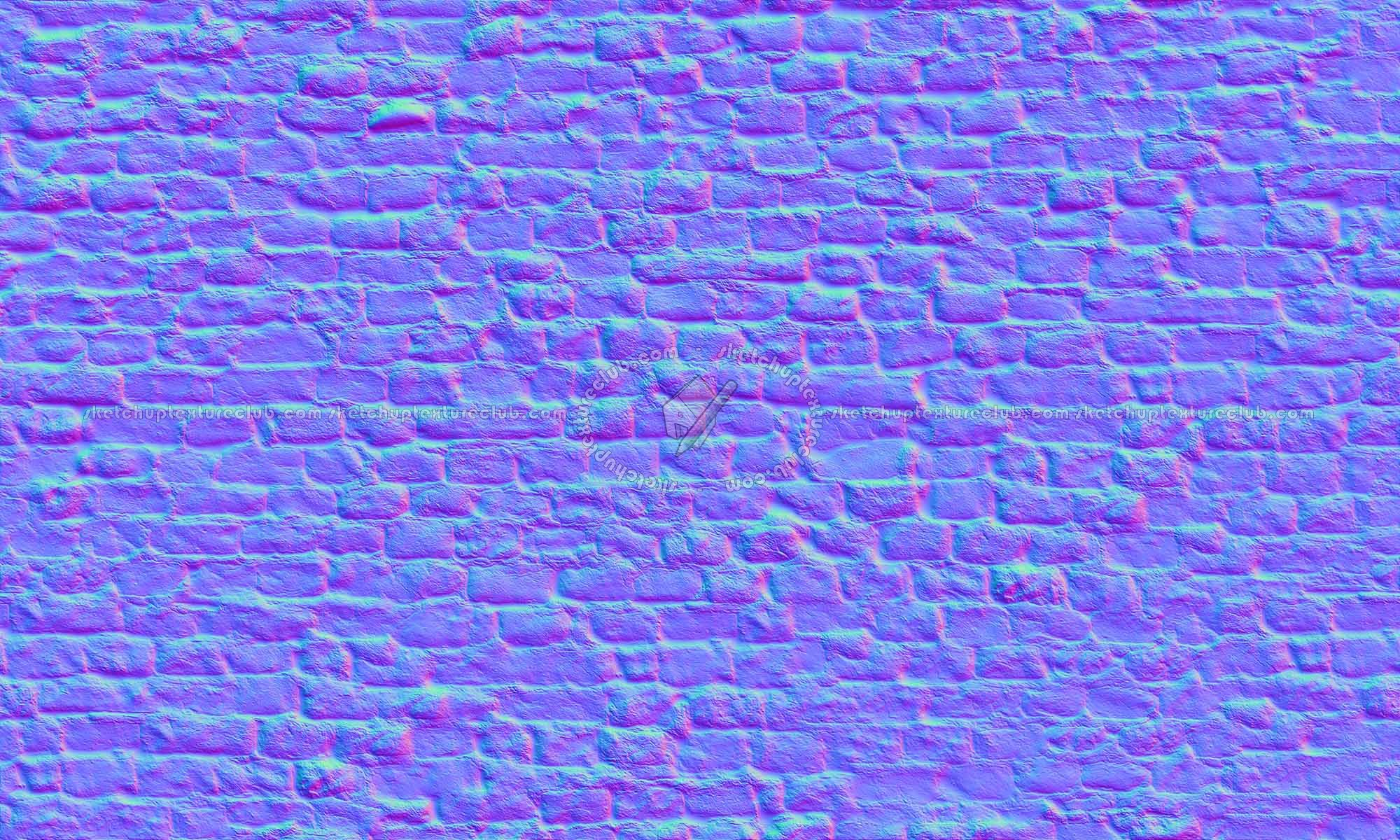 Textures   -   ARCHITECTURE   -   BRICKS   -   Damaged bricks  - Old damaged wall bricks texture seamless 20733 - Normal